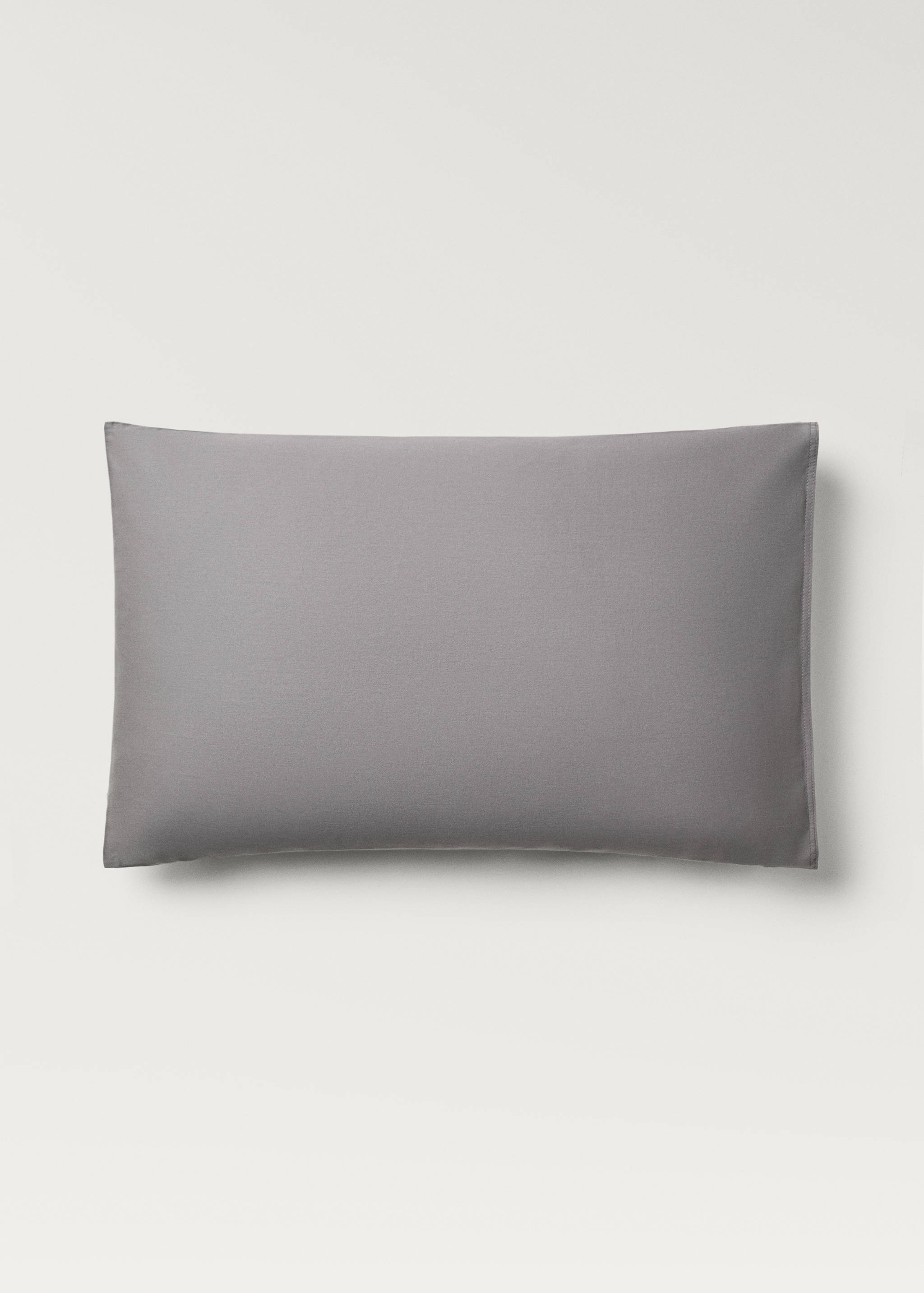 Two washed satin cotton pillowcases with double stitching 50x75 cm - Article without model