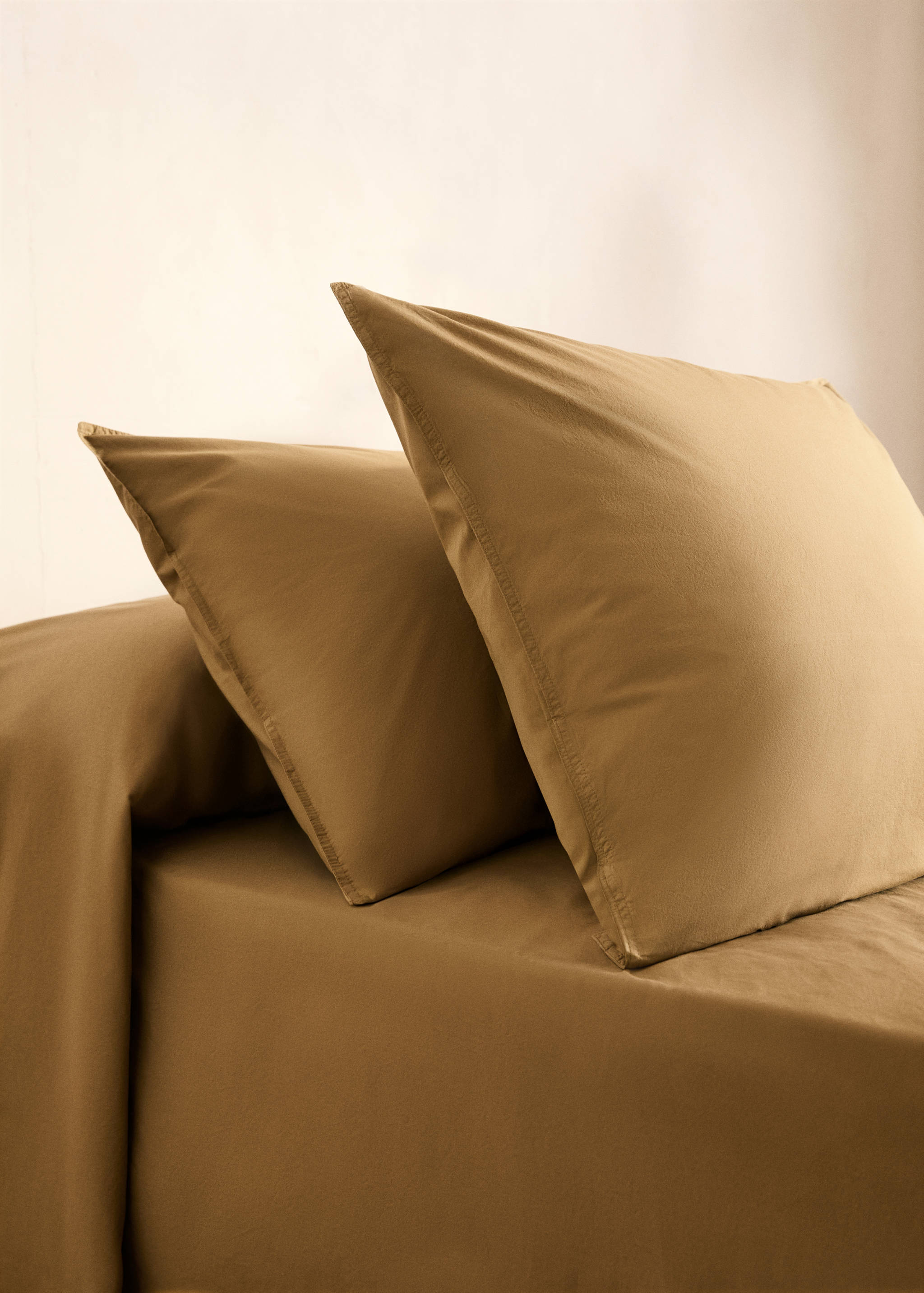 Δύο μαξιλαροθήκες από βαμβάκι και ποπλίνα με διπλό γαζί 50x75 εκ - Γενικό πλάνο