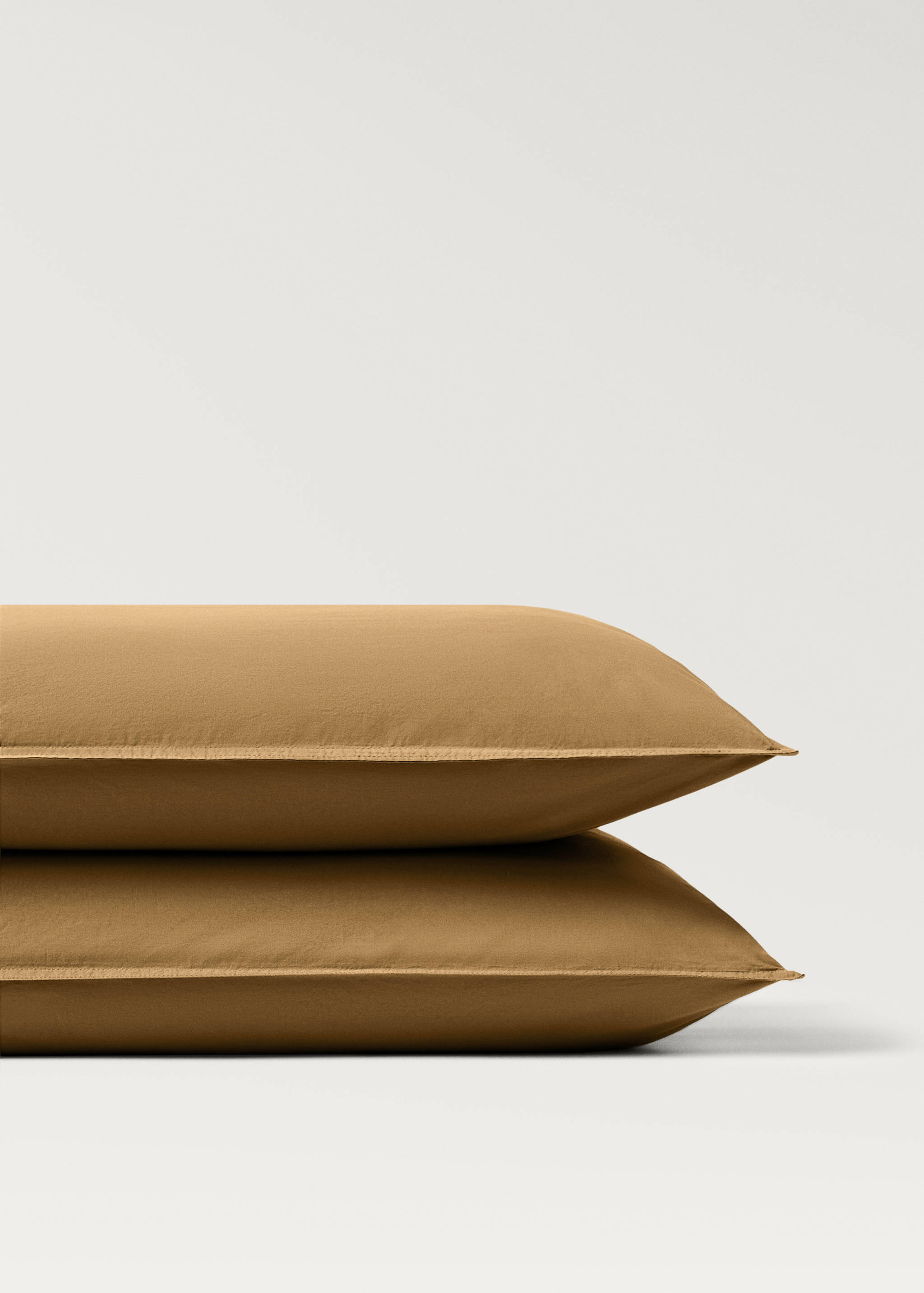 Δύο μαξιλαροθήκες από βαμβάκι και ποπλίνα με διπλό γαζί 50x75 εκ - Λεπτομέρεια του προϊόντος 3