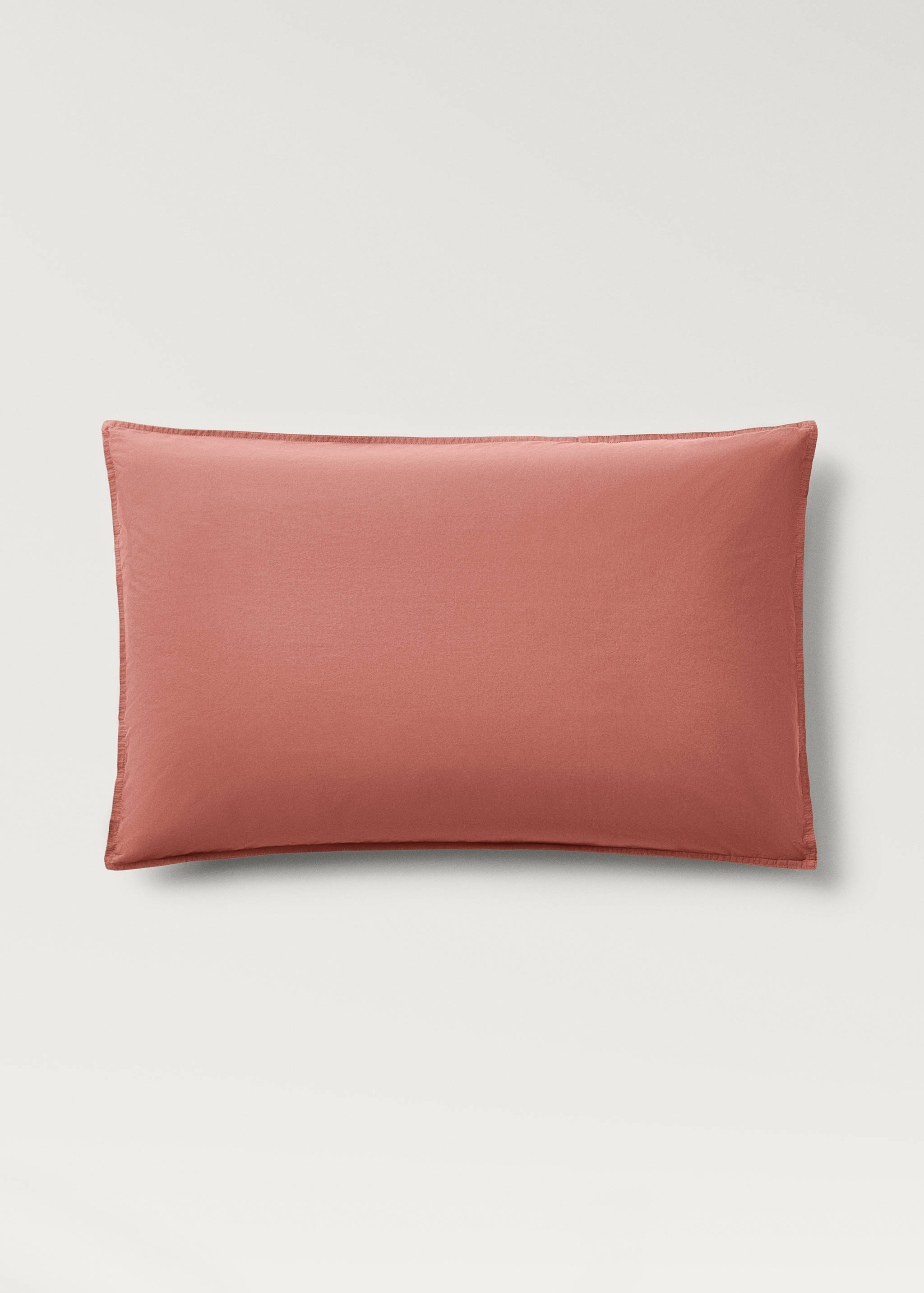 Δύο μαξιλαροθήκες από βαμβάκι και ποπλίνα με διπλό γαζί 50x75 εκ - Προϊόν χωρίς μοντέλο