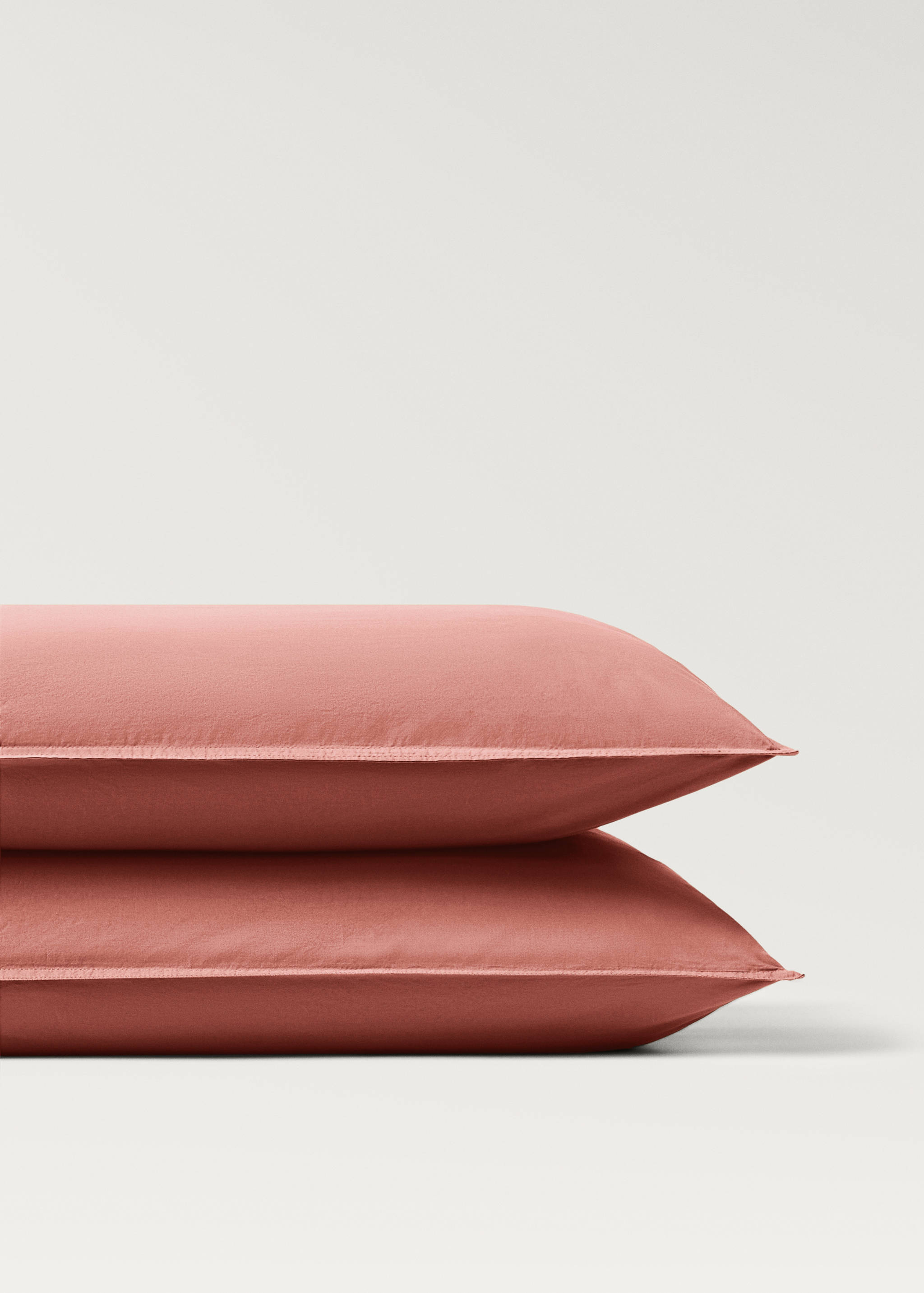 Δύο μαξιλαροθήκες από βαμβάκι και ποπλίνα με διπλό γαζί 50x75 εκ - Λεπτομέρεια του προϊόντος 3