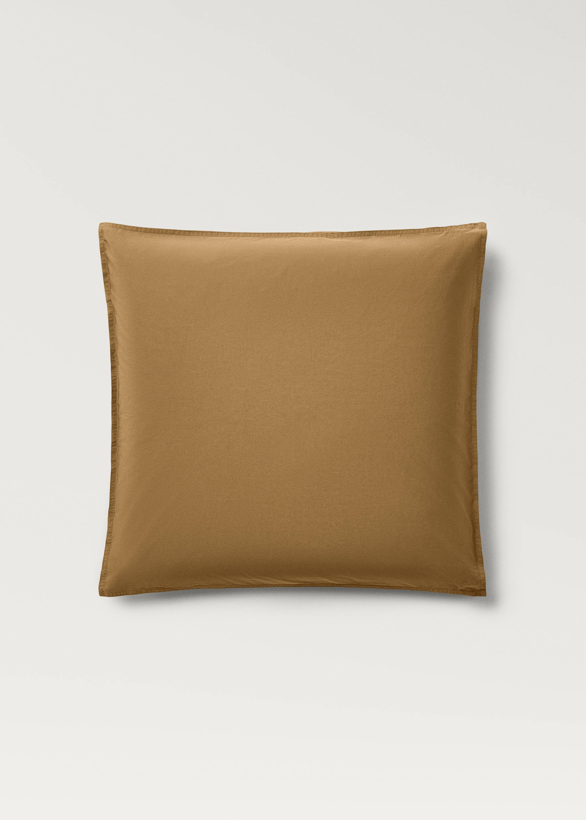 Twee getextureerde kussenslopen van perkalkatoen 60x60 cm - Artikel zonder model