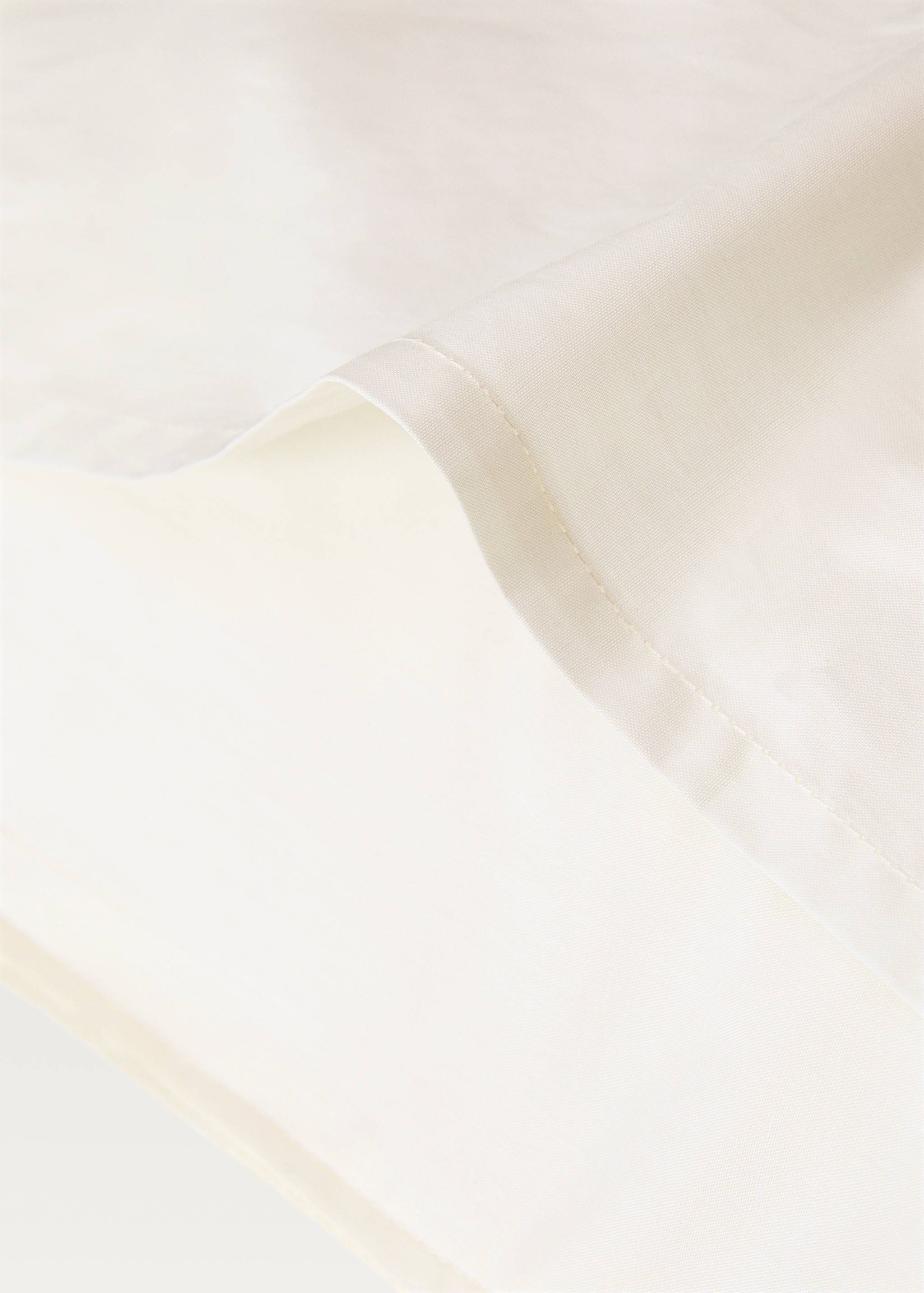 Two textured cotton percale pillowcases 60x60 cm - Details of the article 2