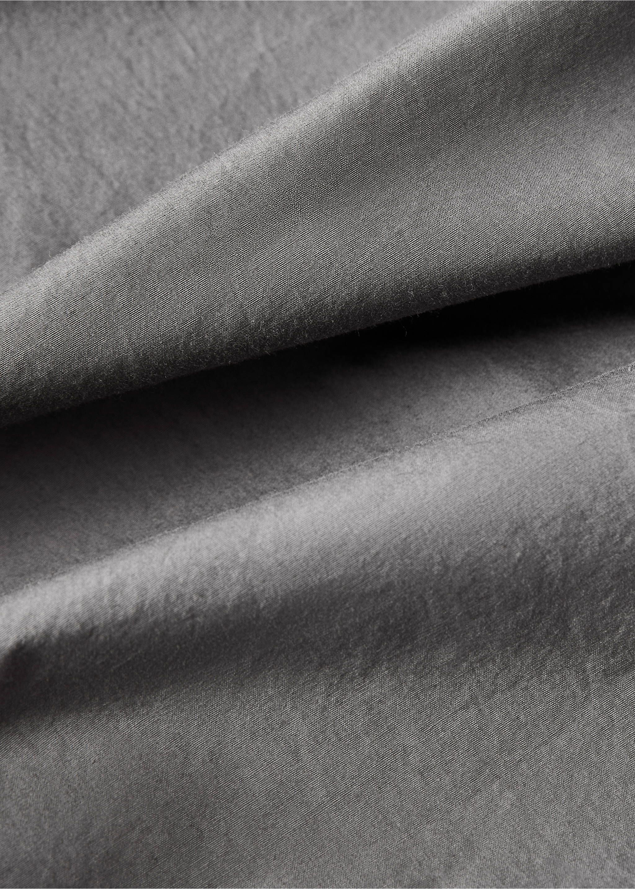 Cotton poplin double-stitched children's duvet cover Single bed - Details of the article 1, Medium Grey. Ref: 87013041-00.