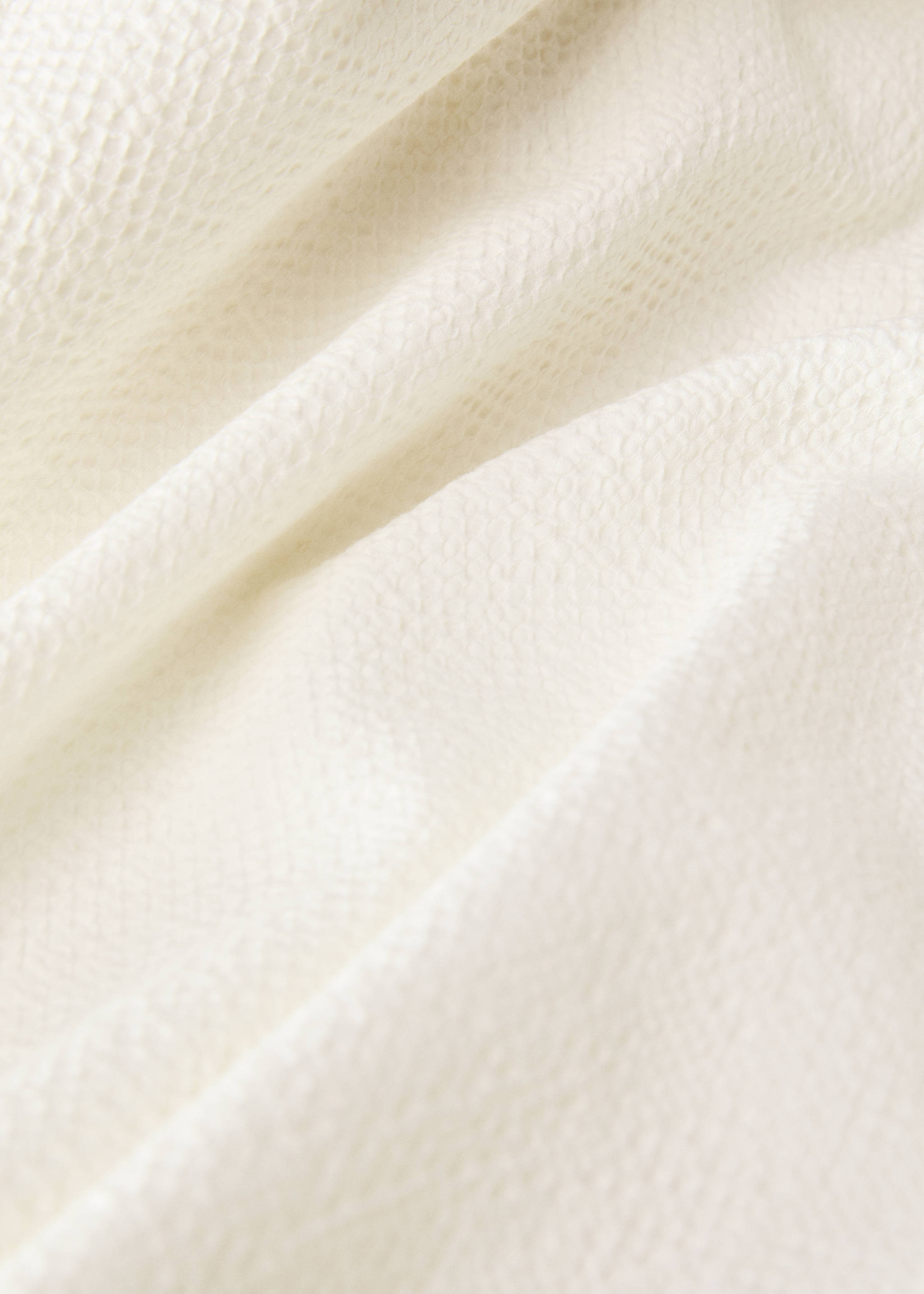 Percale cotton textured duvet cover Single bed - Details of the article 1
