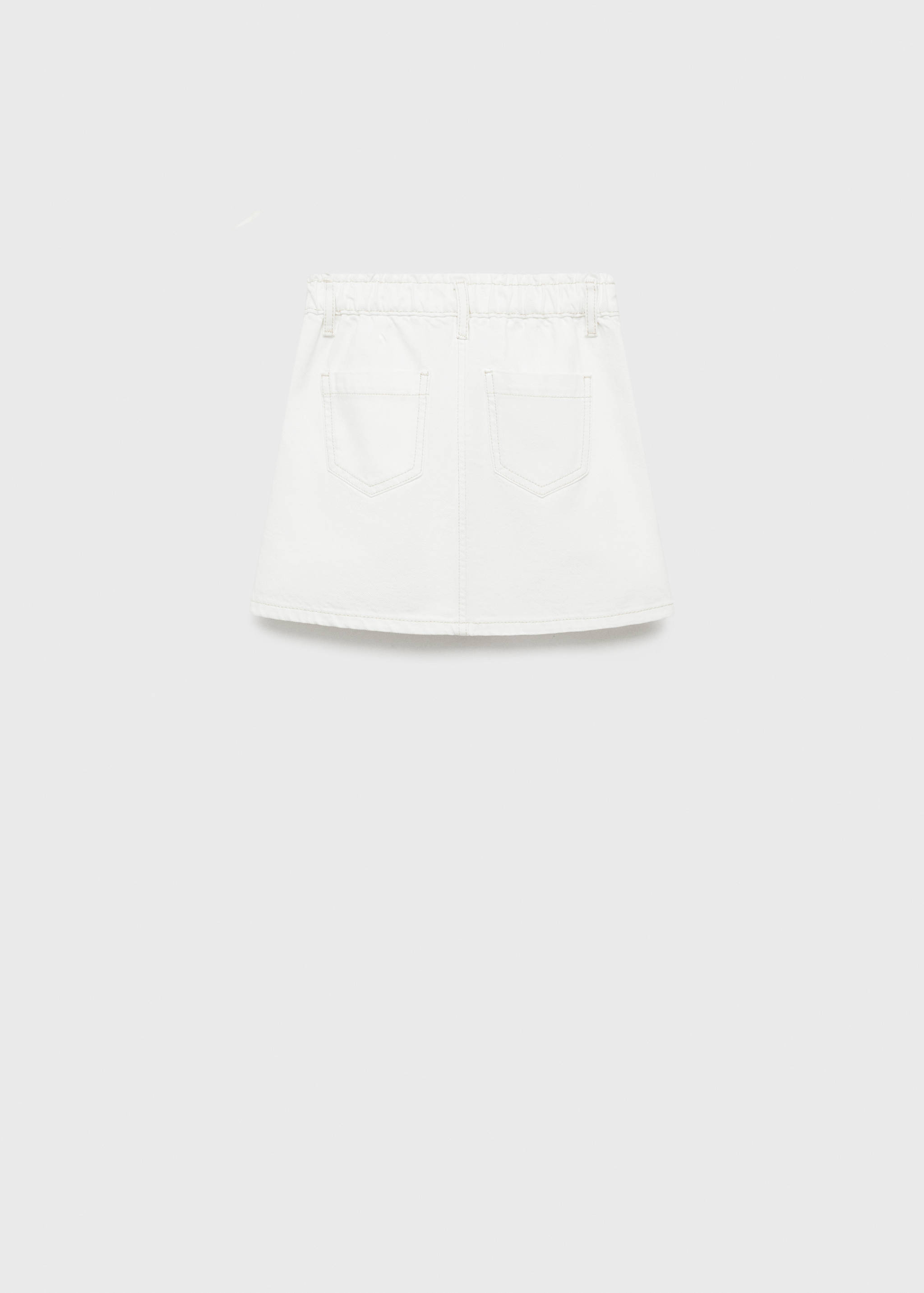 Denim mini-skirt - Reverse of the article