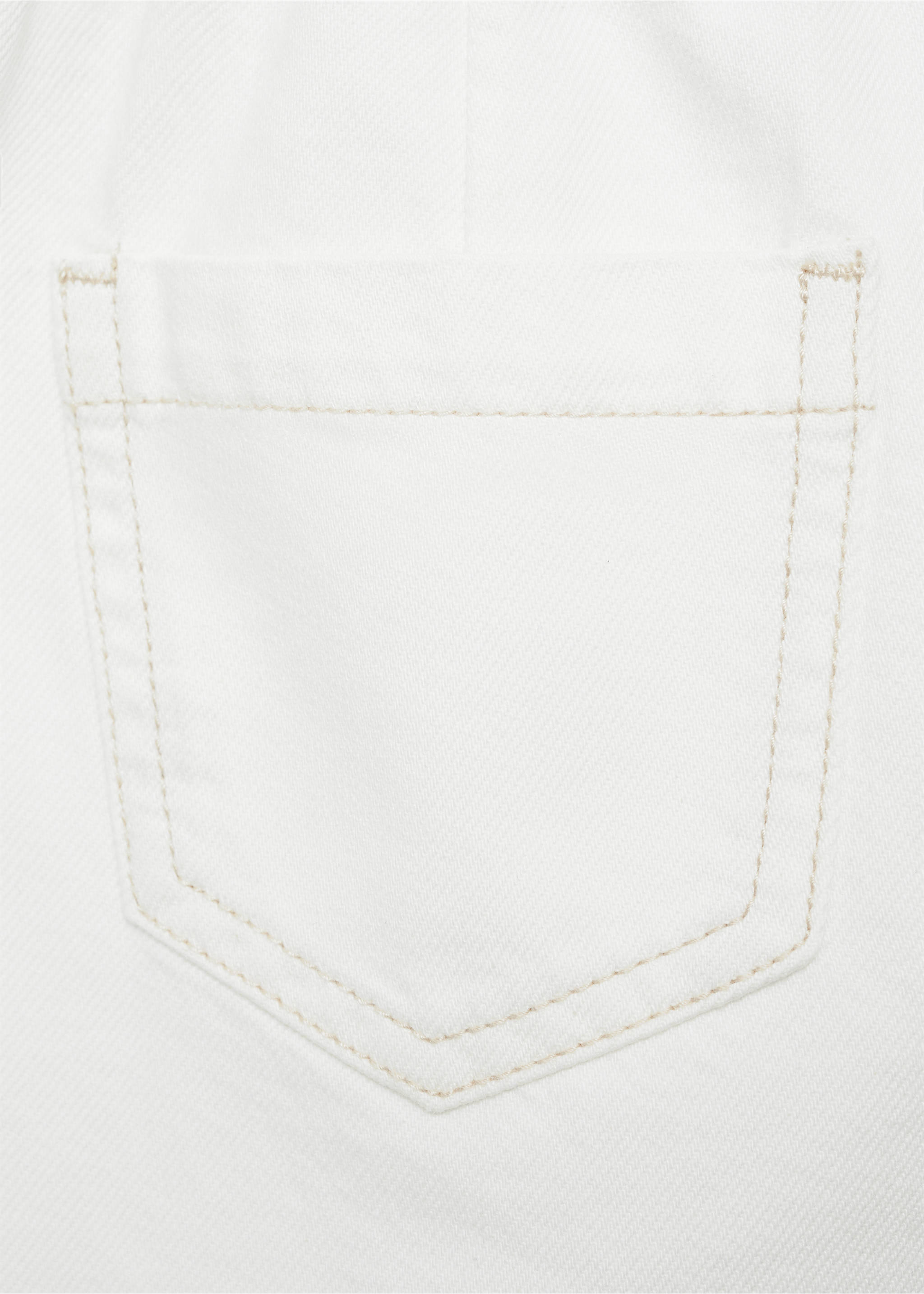 Denim mini-skirt - Details of the article 0, White. Ref: 87013271-00.