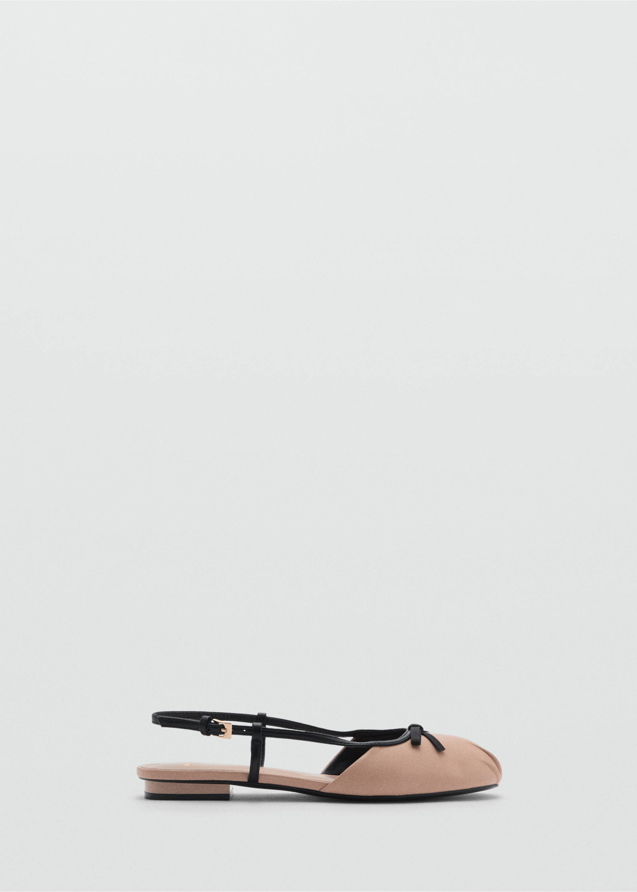 Ballet flats with decorative bow tie - Article without model, Nude. Ref: 87013273-00.