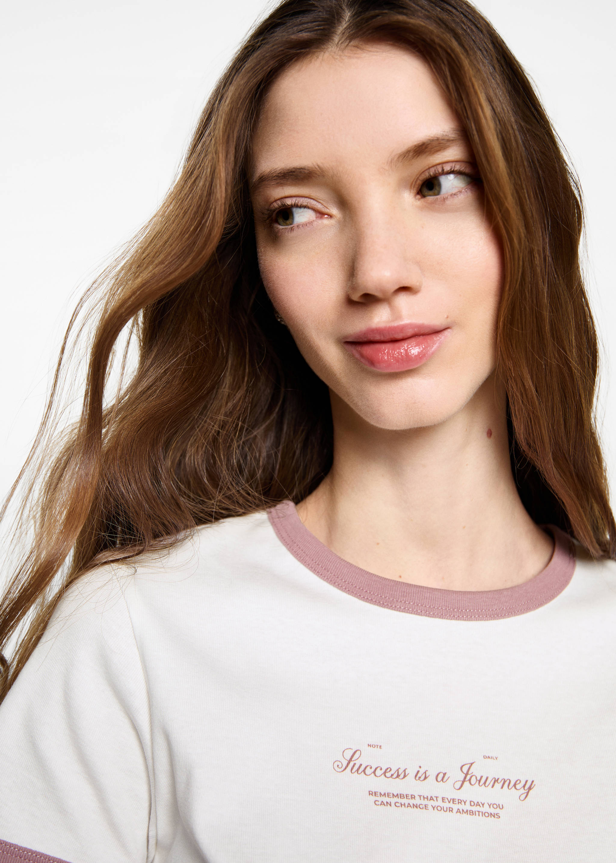 Message crop T-shirt - Details of the article 1, Off White. Ref: 87013278-00.