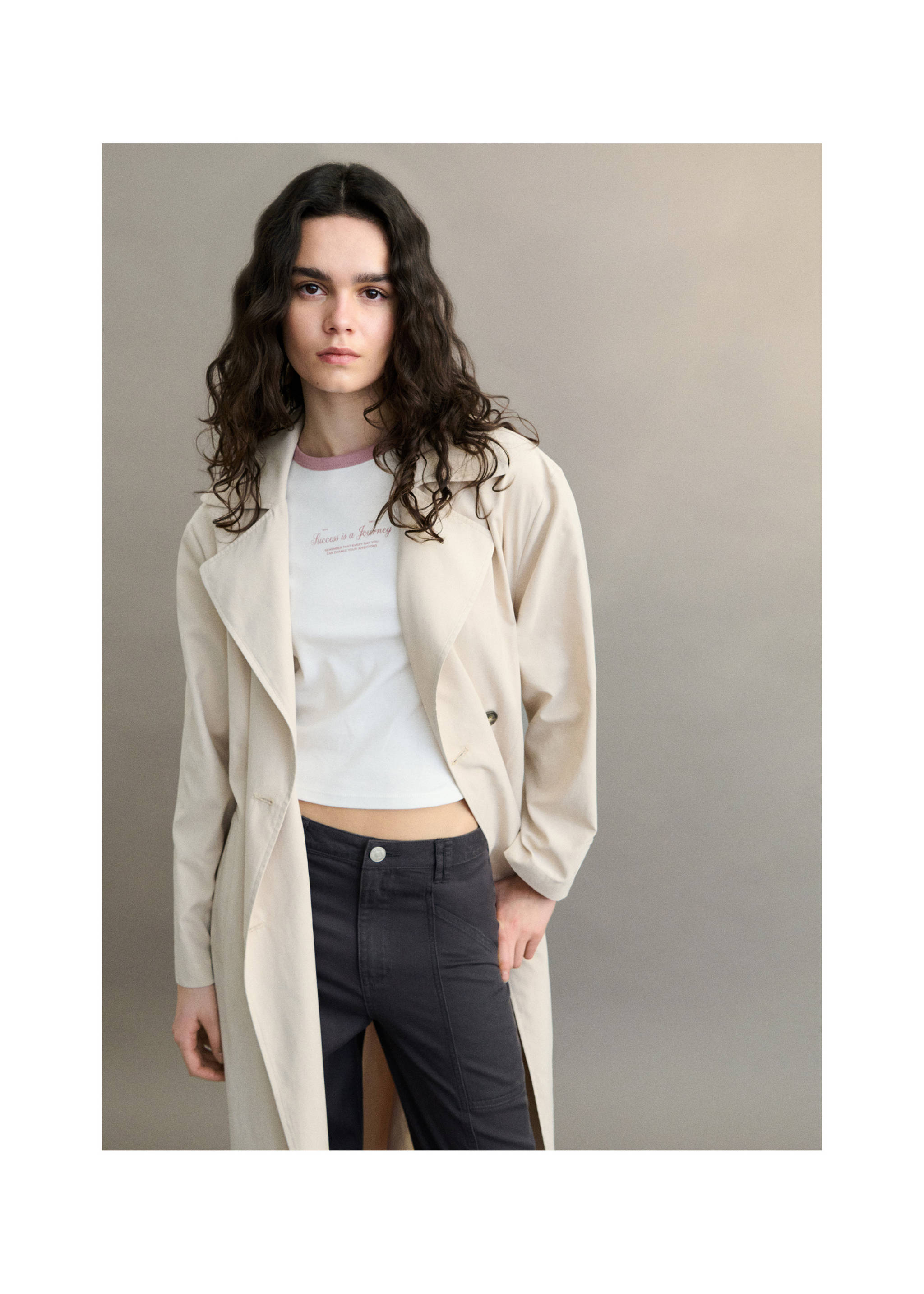 Message crop T-shirt - Details of the article 5, Off White. Ref: 87013278-00.