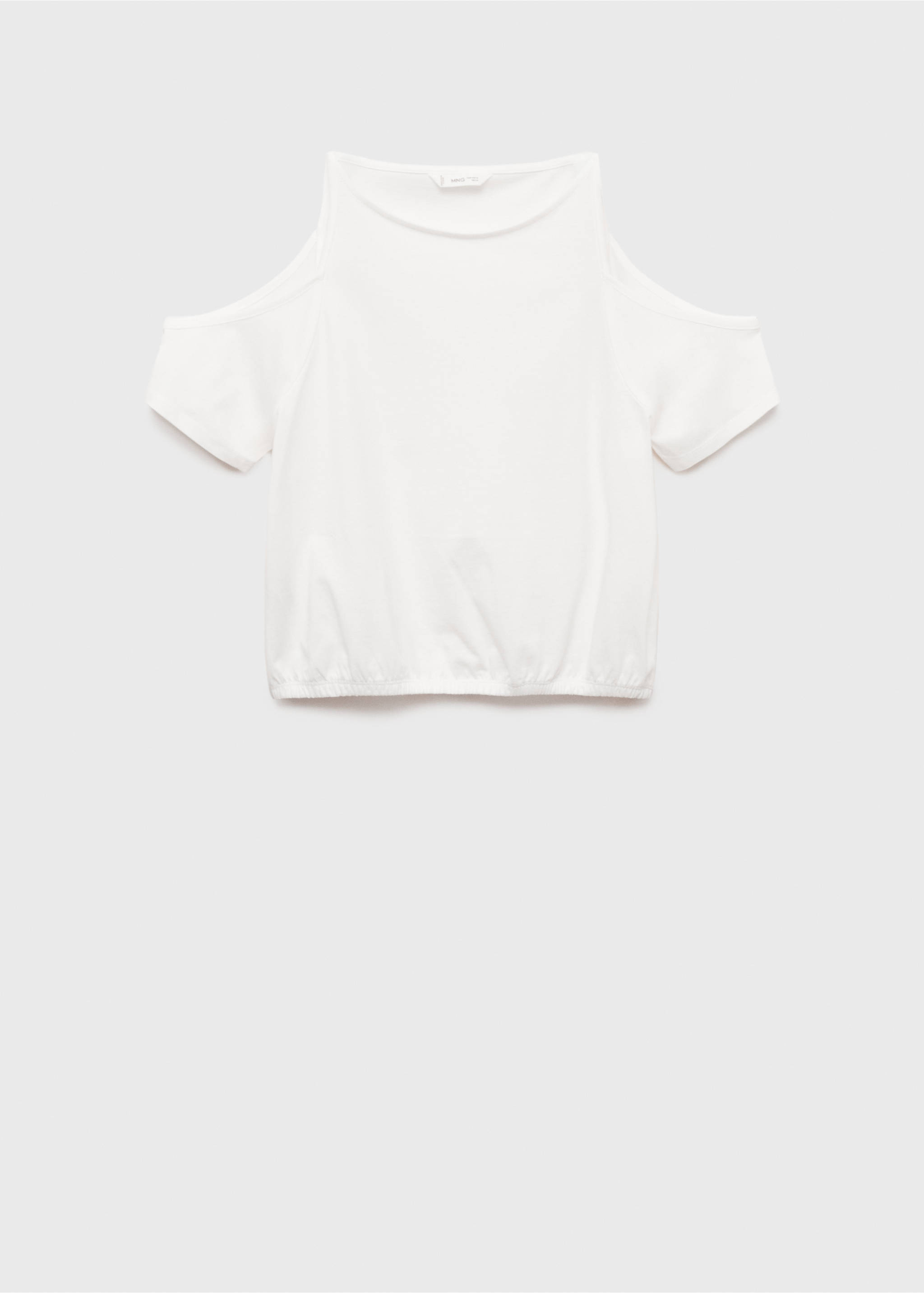 Cut-out t-shirt - Article without model, Off White. Ref: 87013280-00.