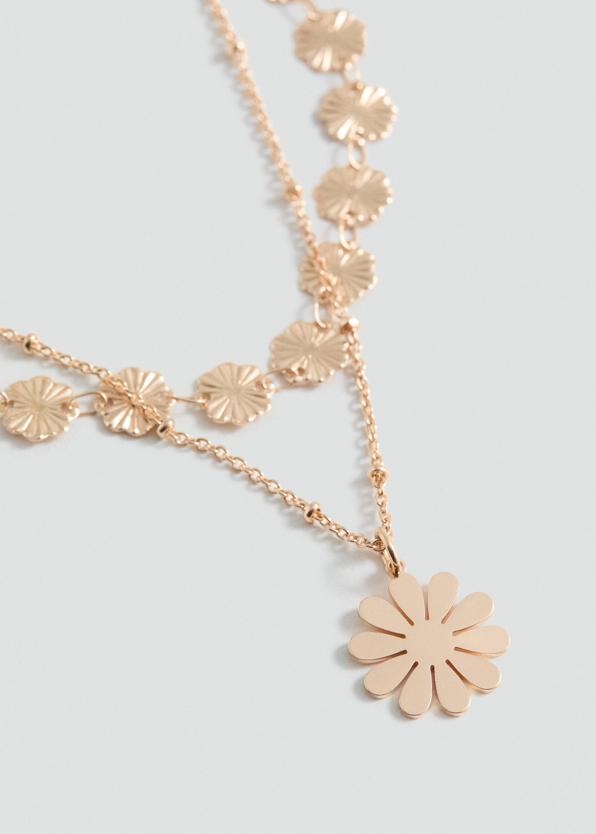 Long triple necklace - Medium plane