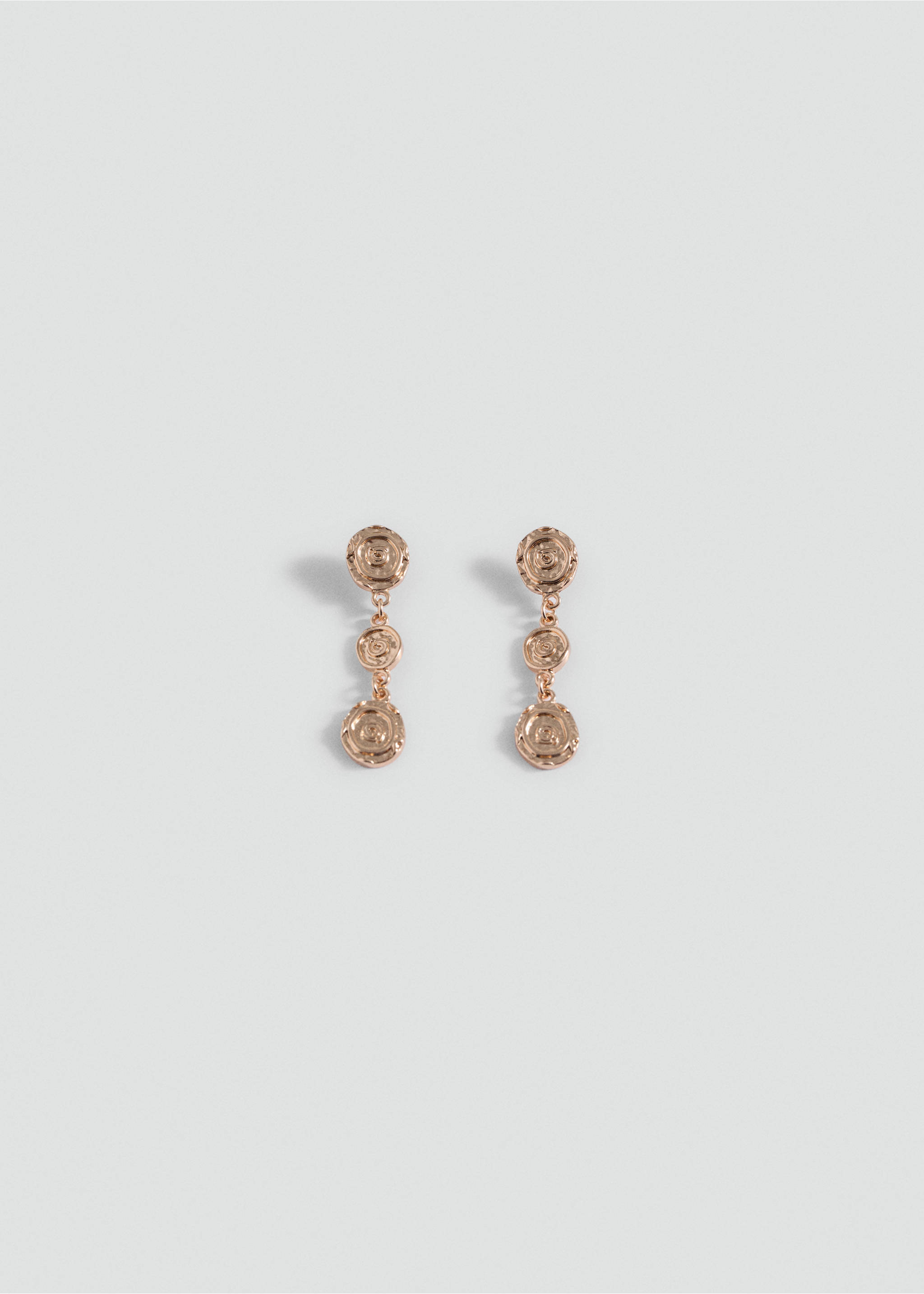 Coin pendant earrings - Article without model, Gold. Ref: 87013285-00.