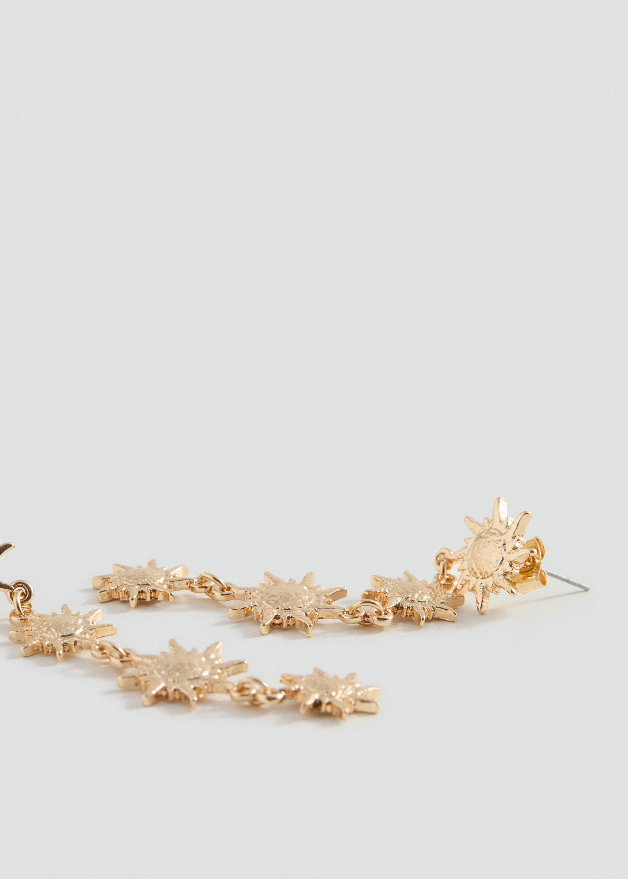 Long sun earrings - Medium plane