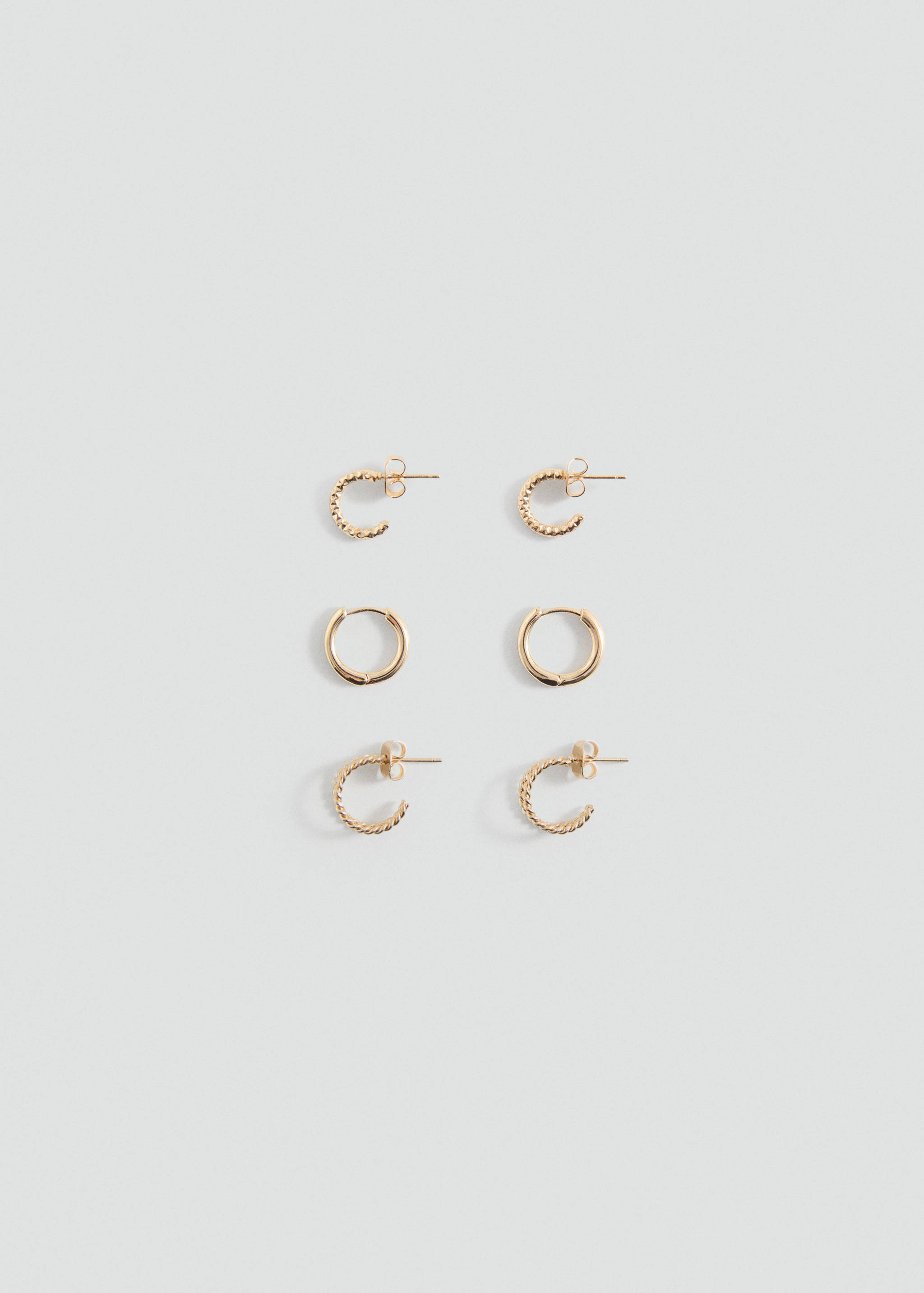 Pack 3 pendientes aros - Artículo sin modelo