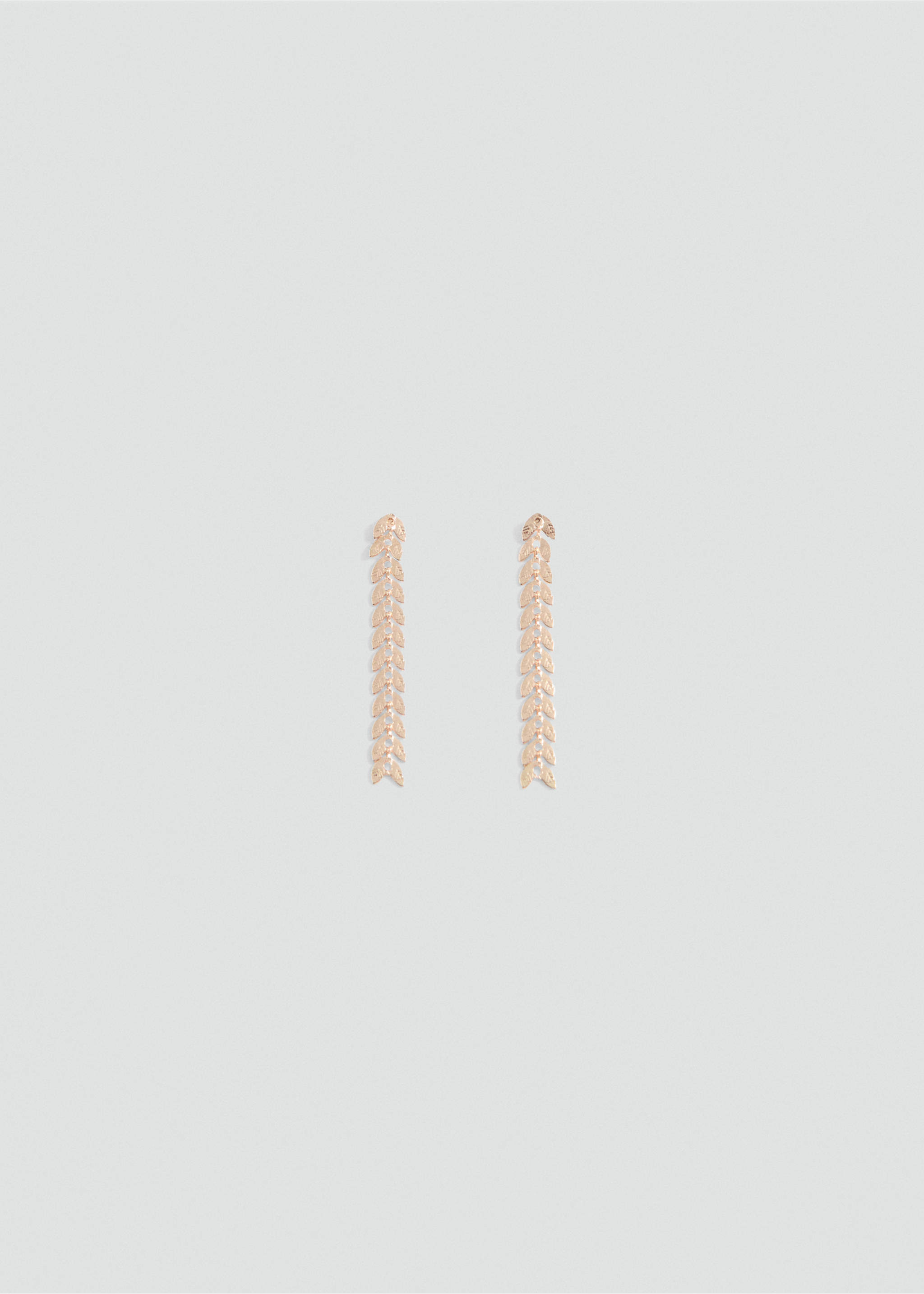Pendientes largos forma espiga - Artículo sin modelo, Oro. Ref: 87013300-00.