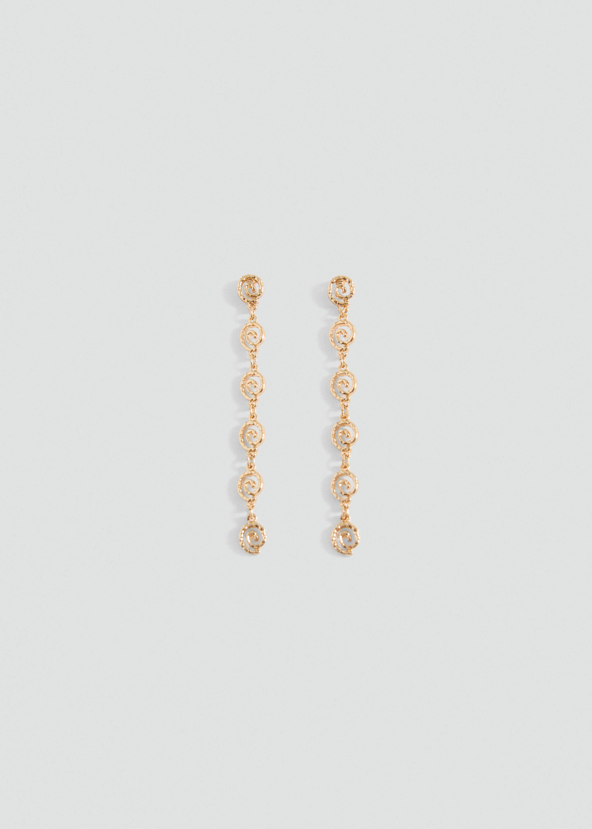 Lange Ohrringe in Spiral-Optik - Artikel ohne Model