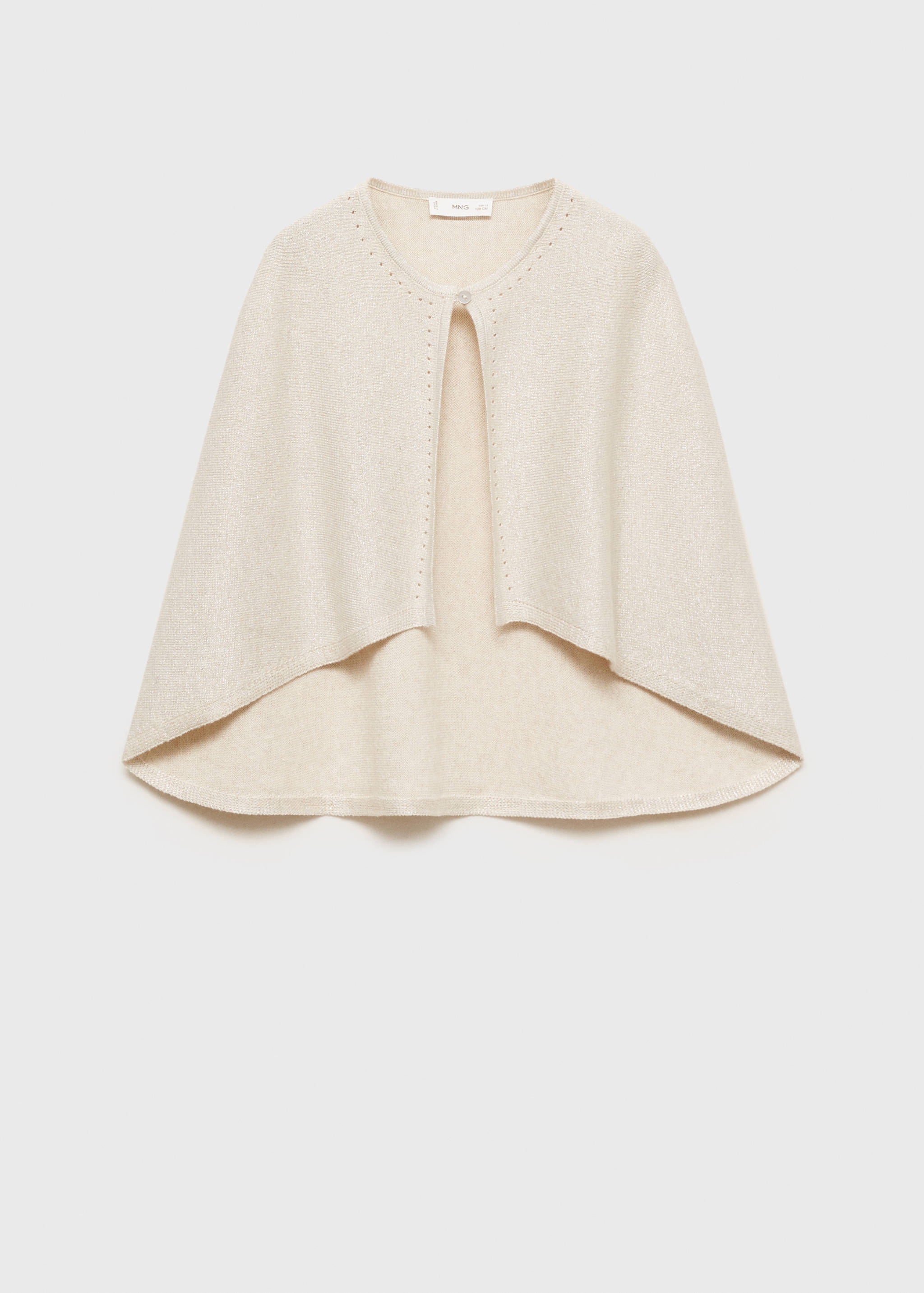 Lurex knitted cape - Article without model