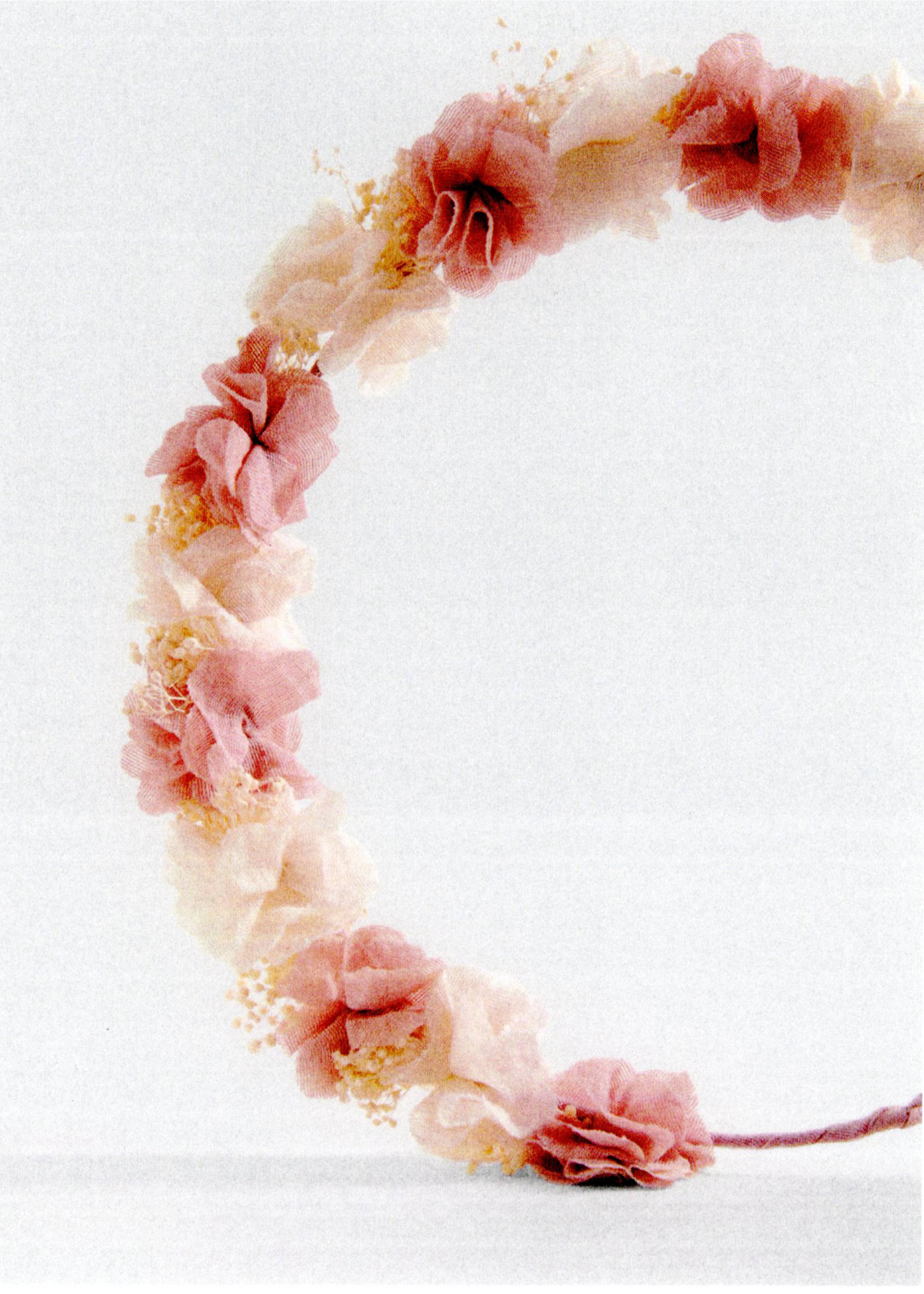 Tie closure flower hairband - Details of the article 5, Pale Pink. Ref: 87013653-00.