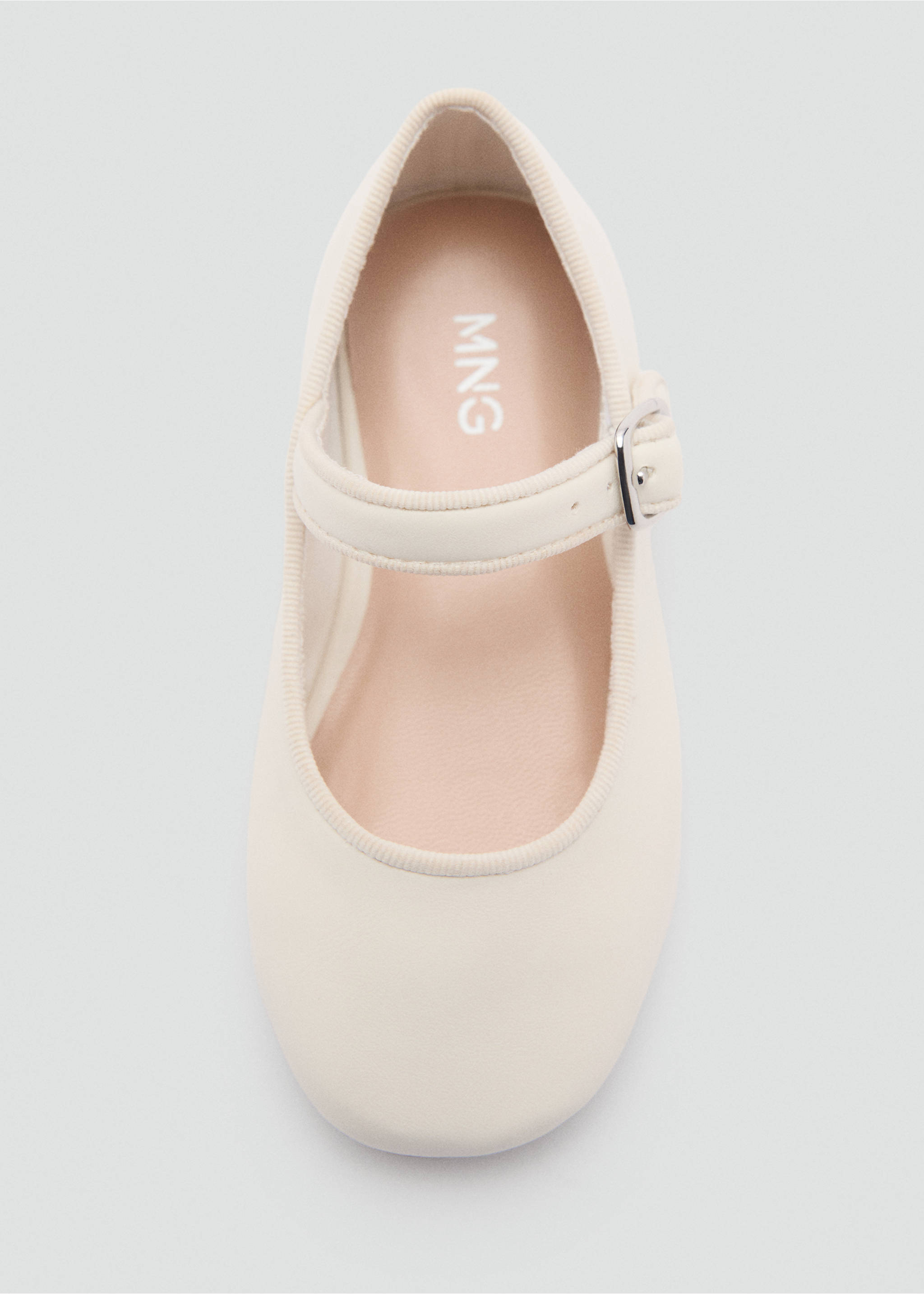 Ballerinaskor med spänne - Detaljer om artikeln 3, Benvit. Ref: 87013654-00.