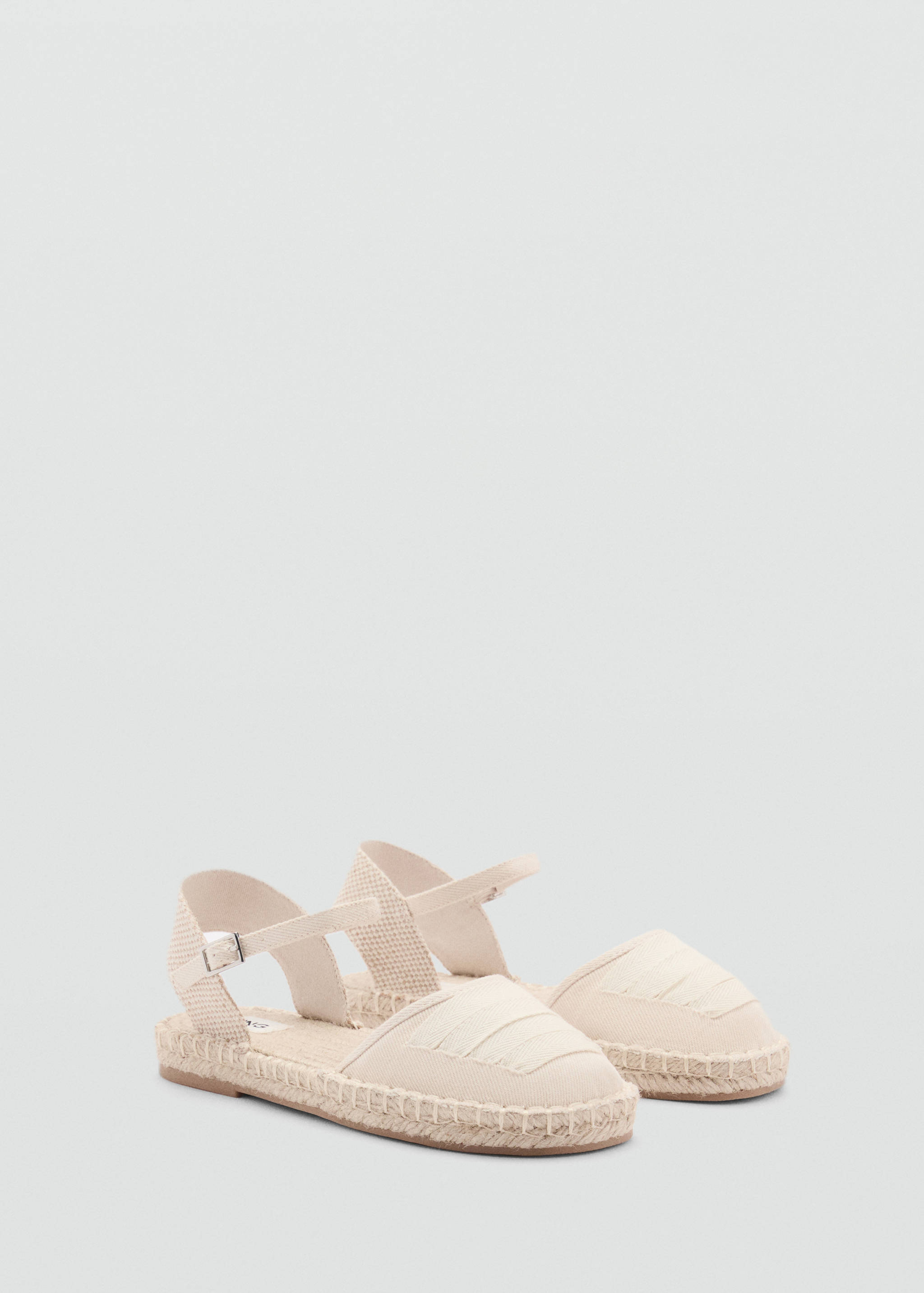 Espadrilles with buckle closure - Medium plane