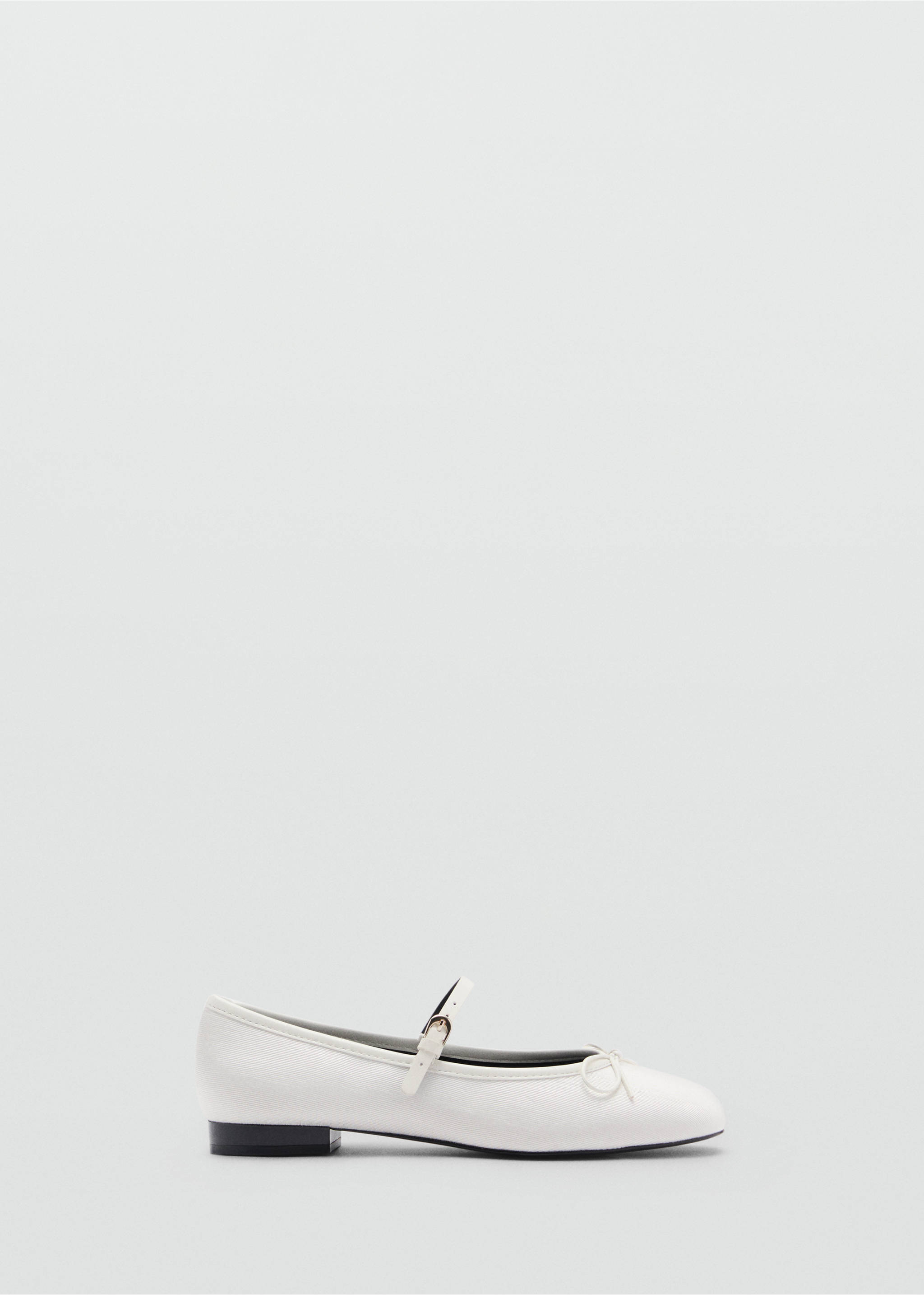 Bailarina tira detalle lazo - Artículo sin modelo, Blanco. Ref: 87013657-00.
