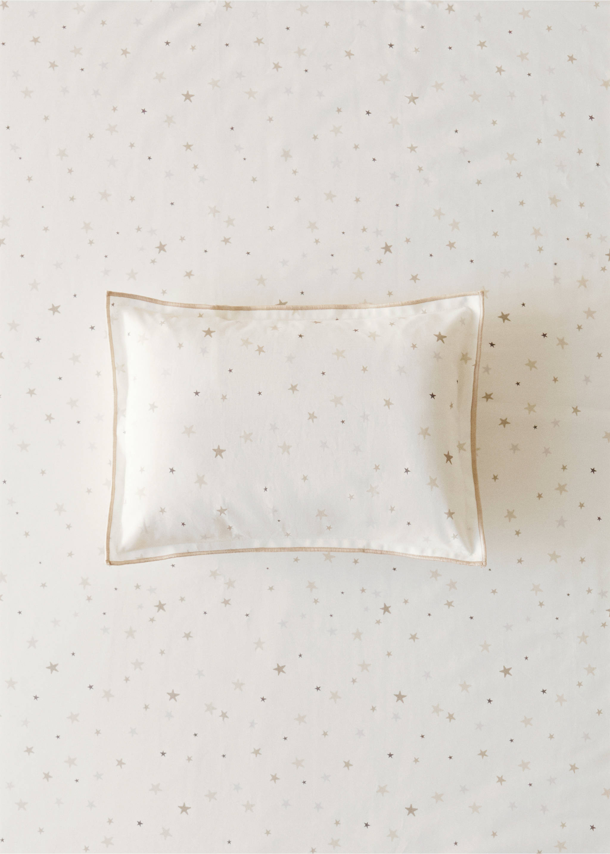 Fodera cuscino per bambini con stampa stelle 30x20 cm - Piano generale, Grigio chiaro/pastello. Ref: 87013658-00.