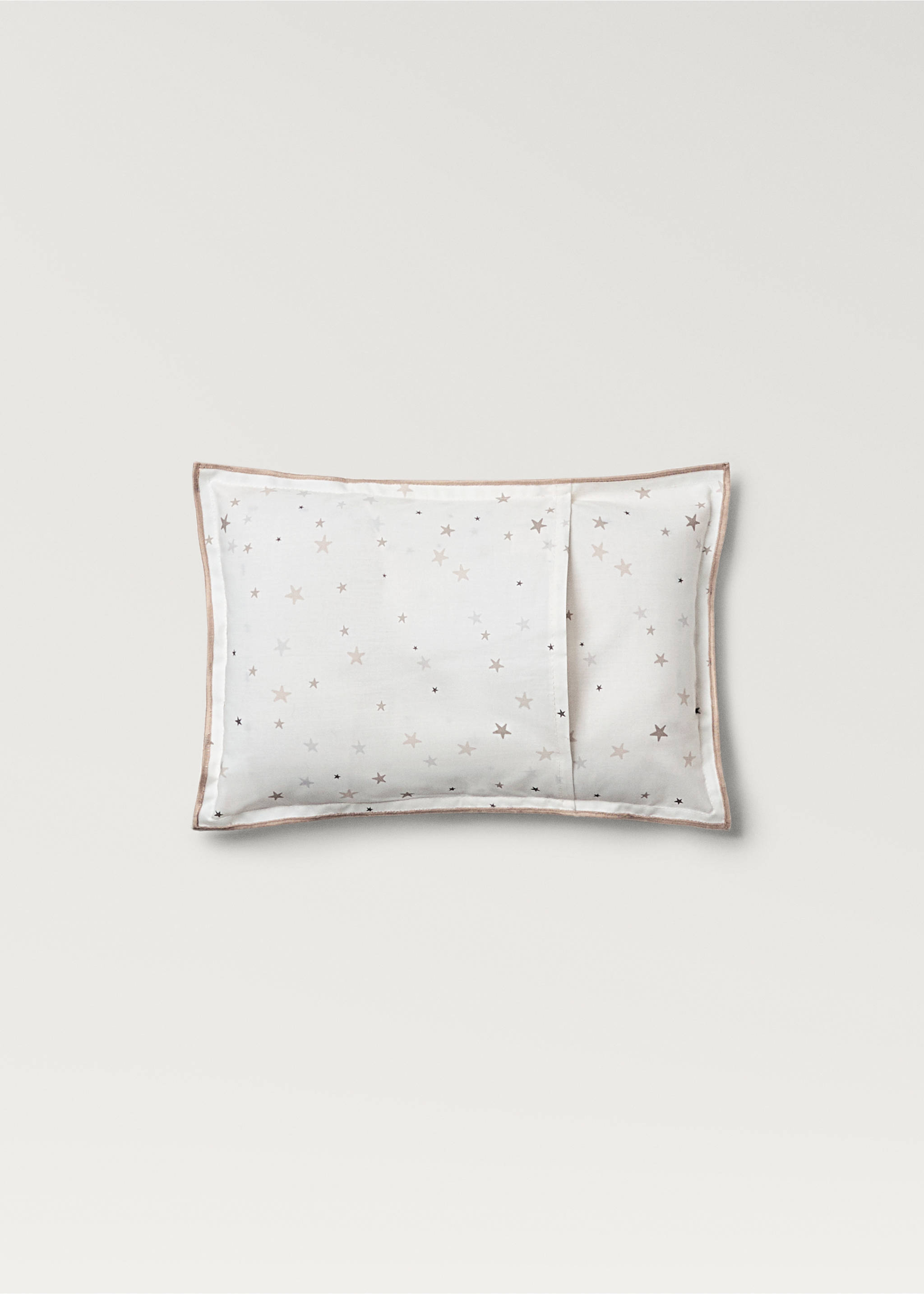 Fodera cuscino per bambini con stampa stelle 30x20 cm - Dettaglio dell'articolo 1, Grigio chiaro/pastello. Ref: 87013658-00.