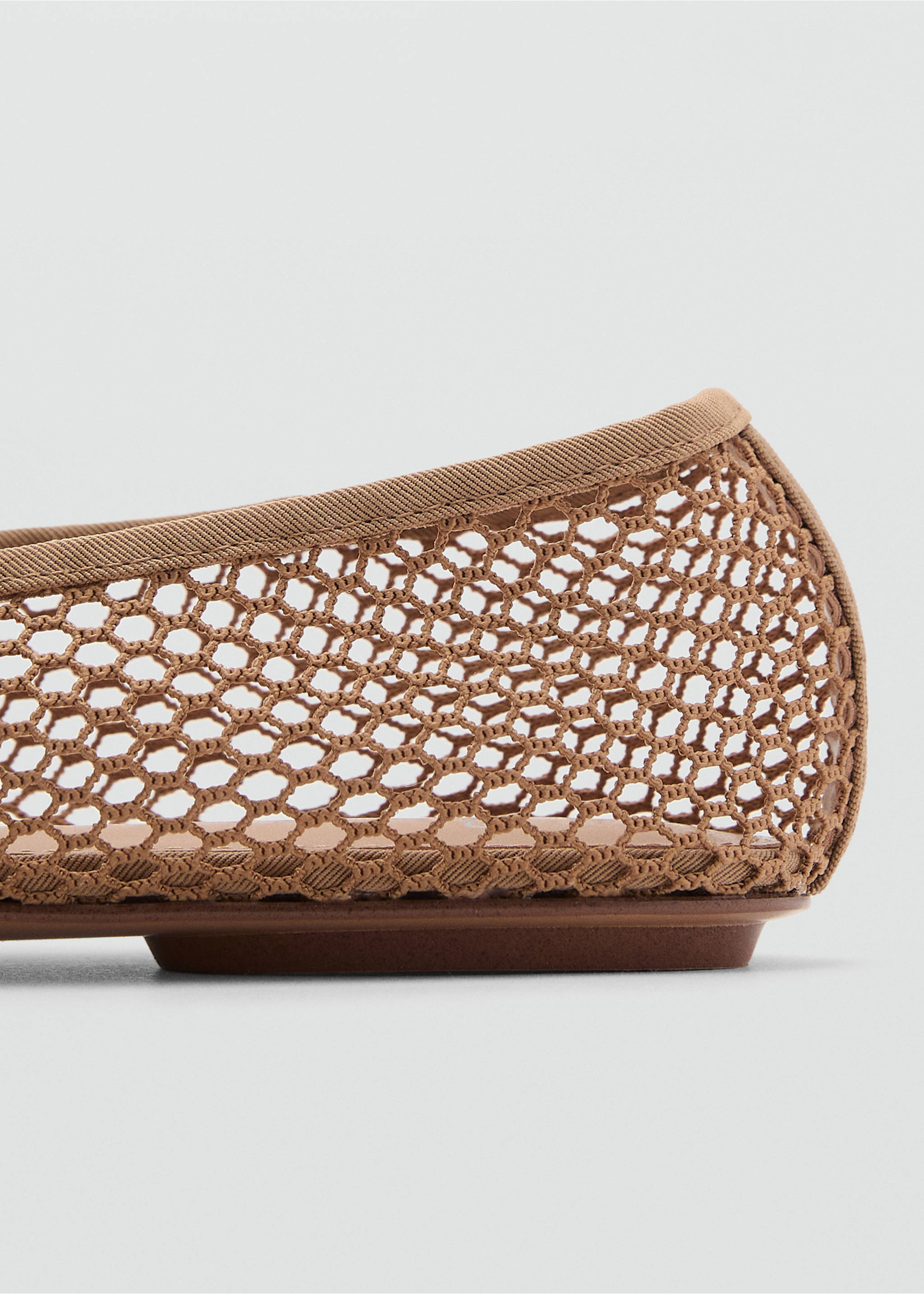 Ballarines mesh tira sivella - Detall de l'article 1, Nude. Ref: 87014069-00.