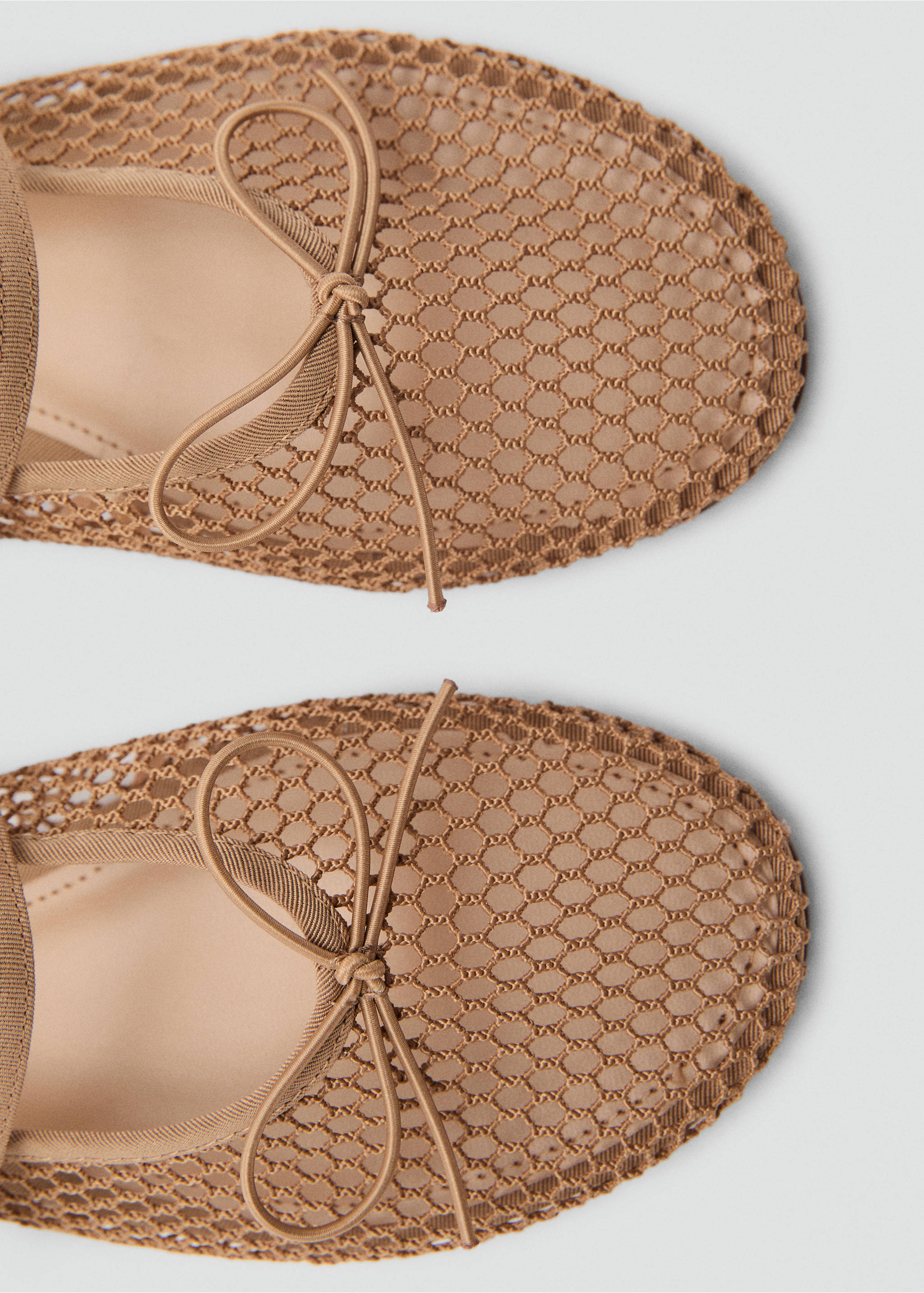Ballarines mesh tira sivella - Detall de l'article 2, Nude. Ref: 87014069-00.