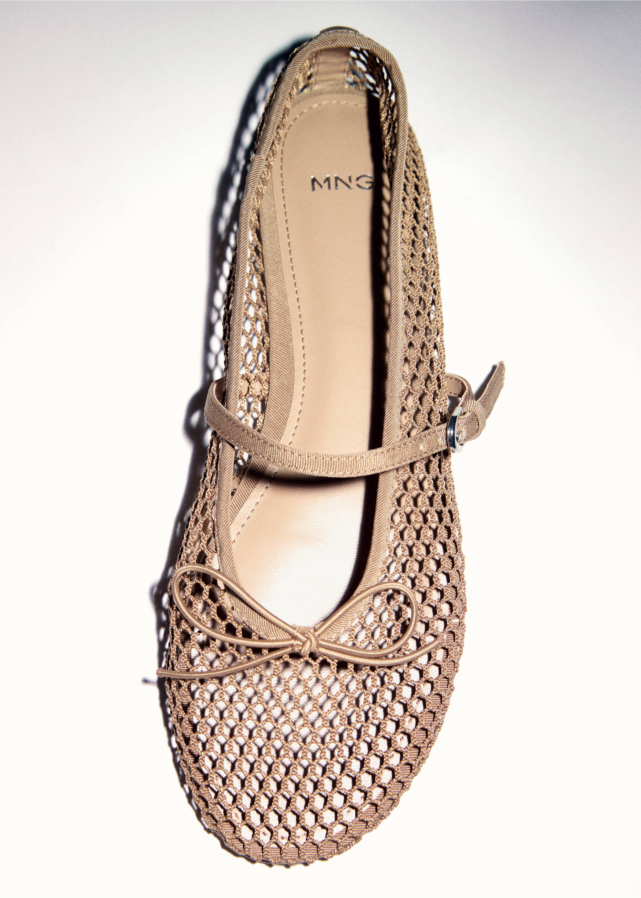 Ballarines mesh tira sivella - Detall de l'article 5, Nude. Ref: 87014069-00.