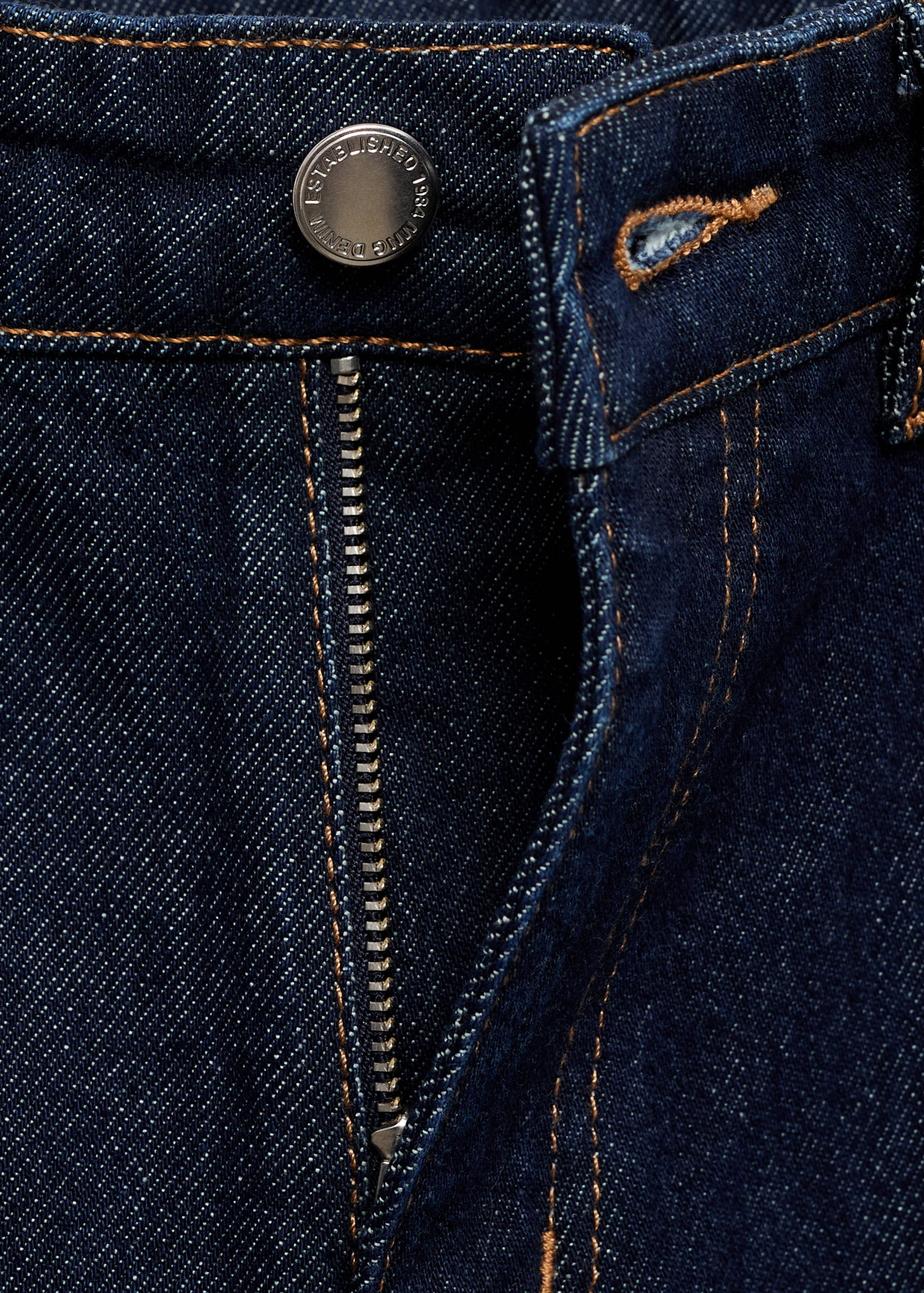 Rinse-wash flared jeans with openings - Details of the article 8