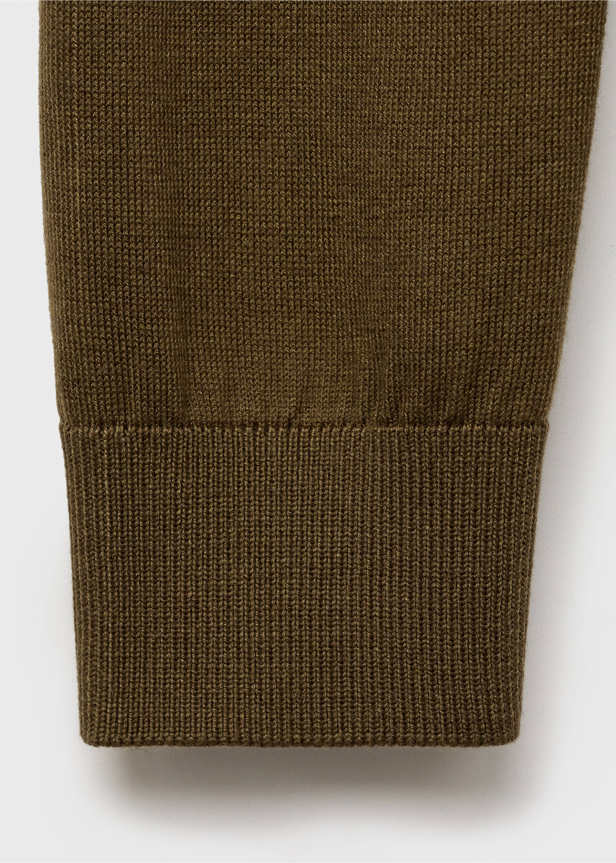 Silk-blend knitted sweater - Details of the article 0, Khaki. Ref: 87014081-00.