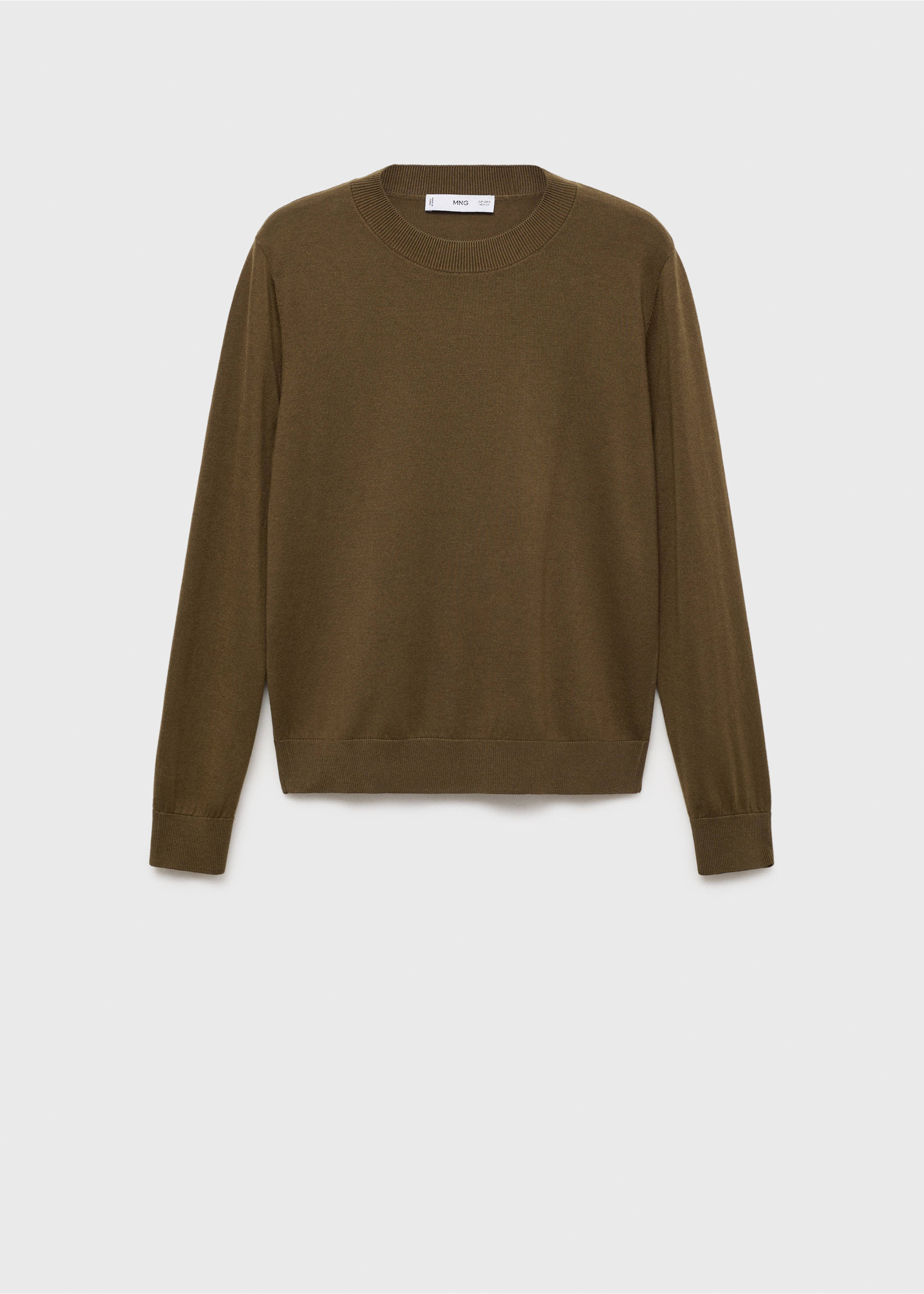Silk-blend knitted sweater - Article without model, Khaki. Ref: 87014081-00.