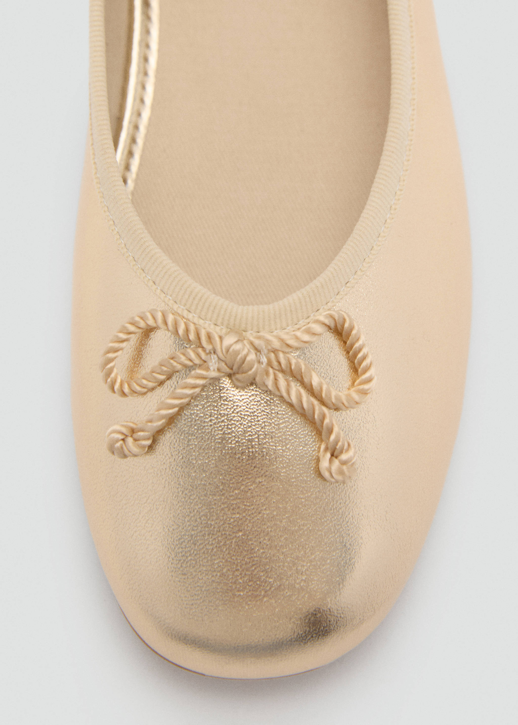 Metallic ballet flats with bow - Details of the article 1
