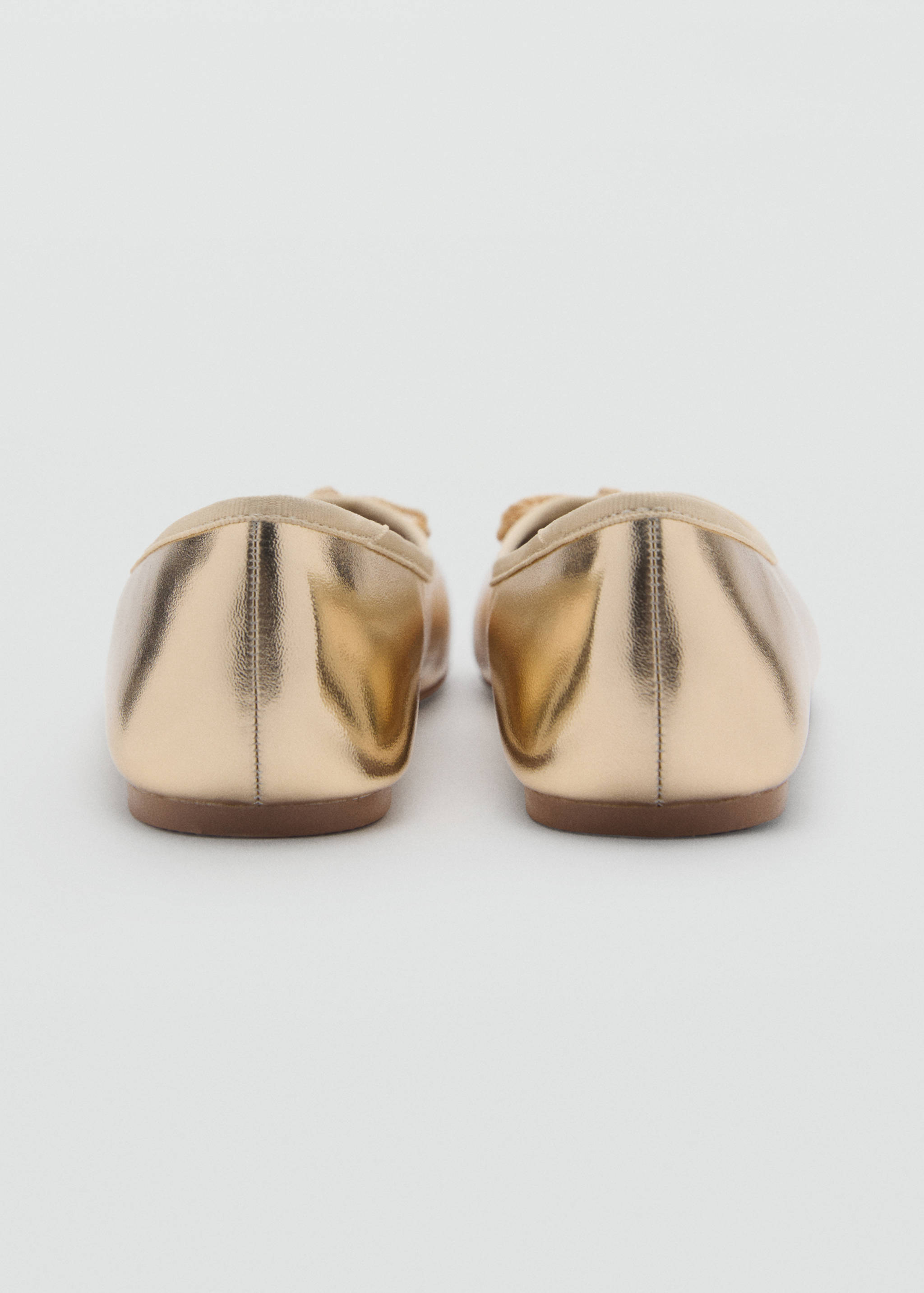 Metallic ballet flats with bow - Details of the article 2