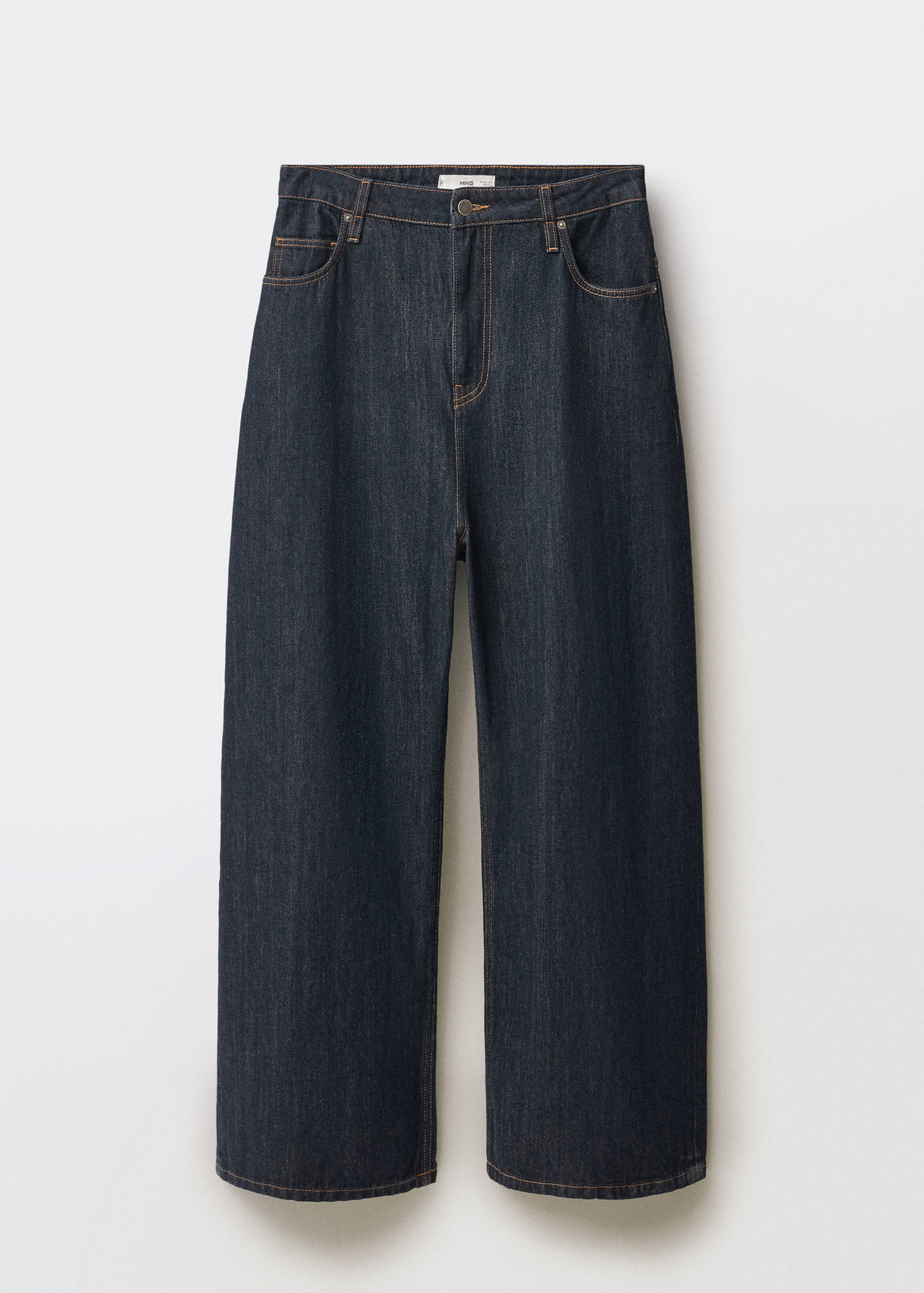 Low-rise wide leg rinse-wash jeans - Article without model