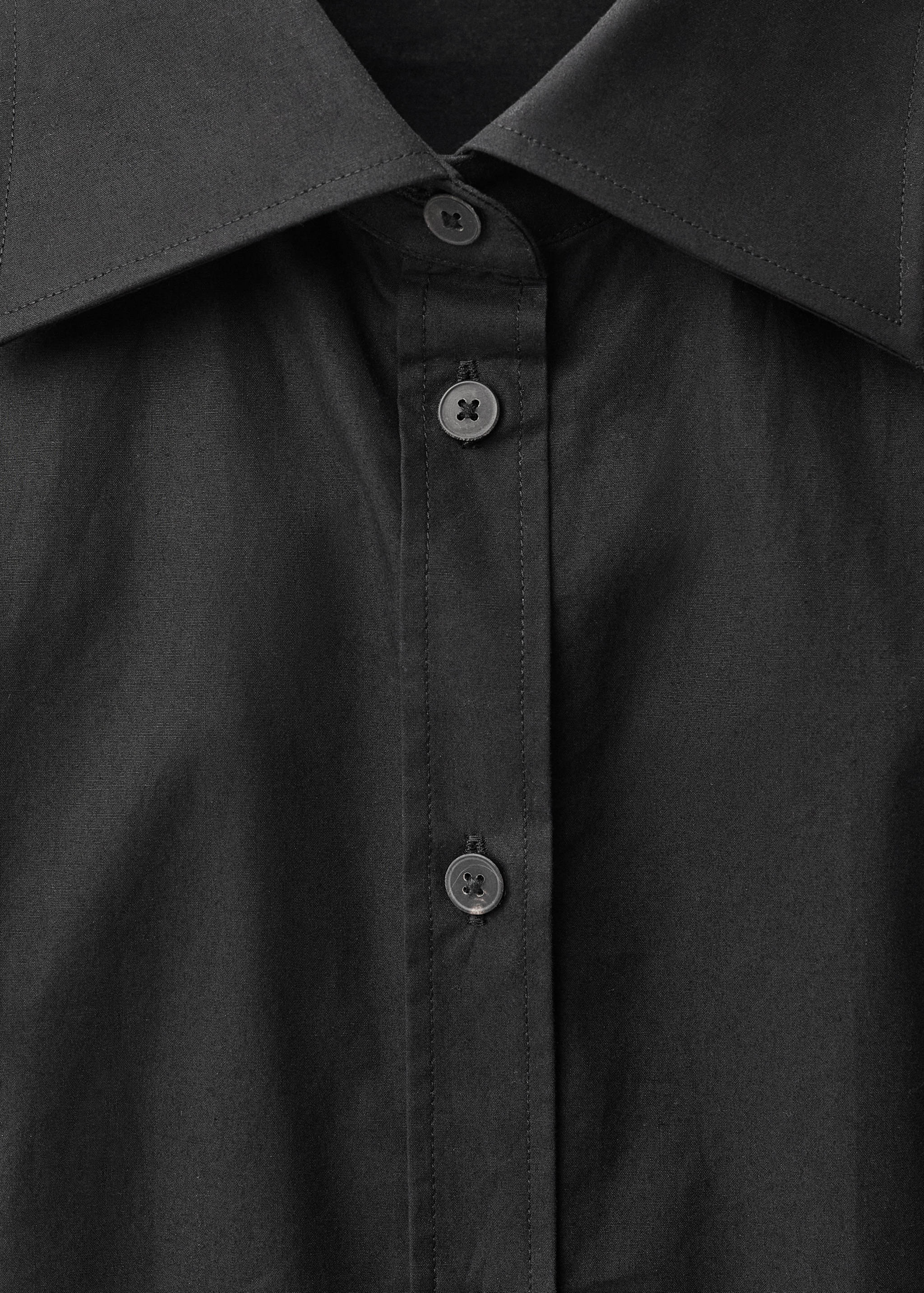 Fitted shirt with cuffless sleeves - Details of the article 8
