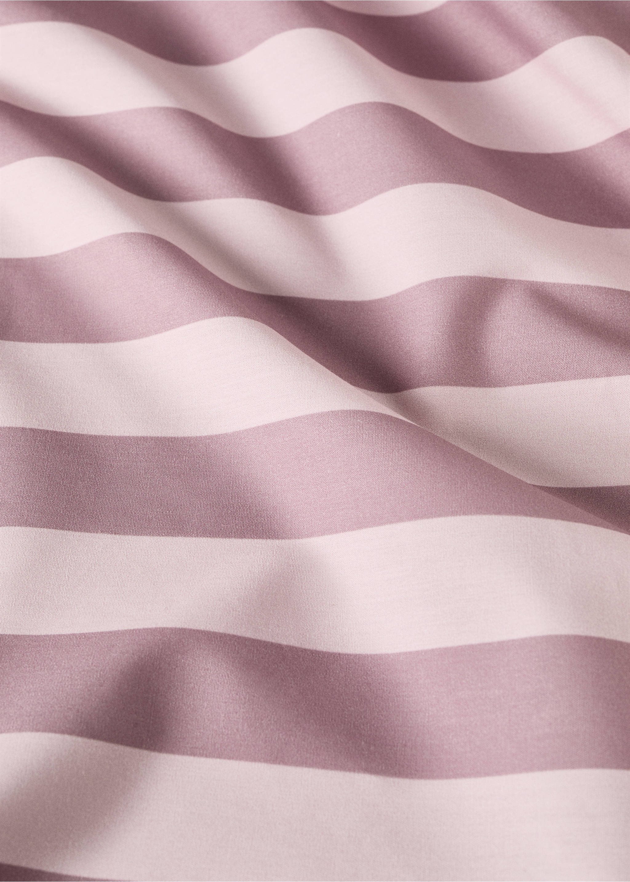 Llençol de sobre bressol cotó percala ratlles gruixudes - Detall de l'article 2, Rosa. Ref: 87014088-00.