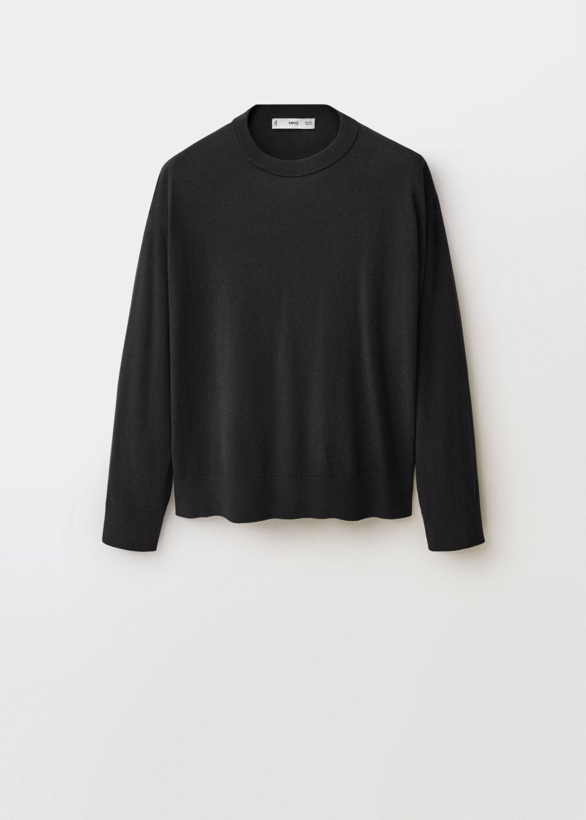 Pull-over laine mélangée col rond - Article sans modèle