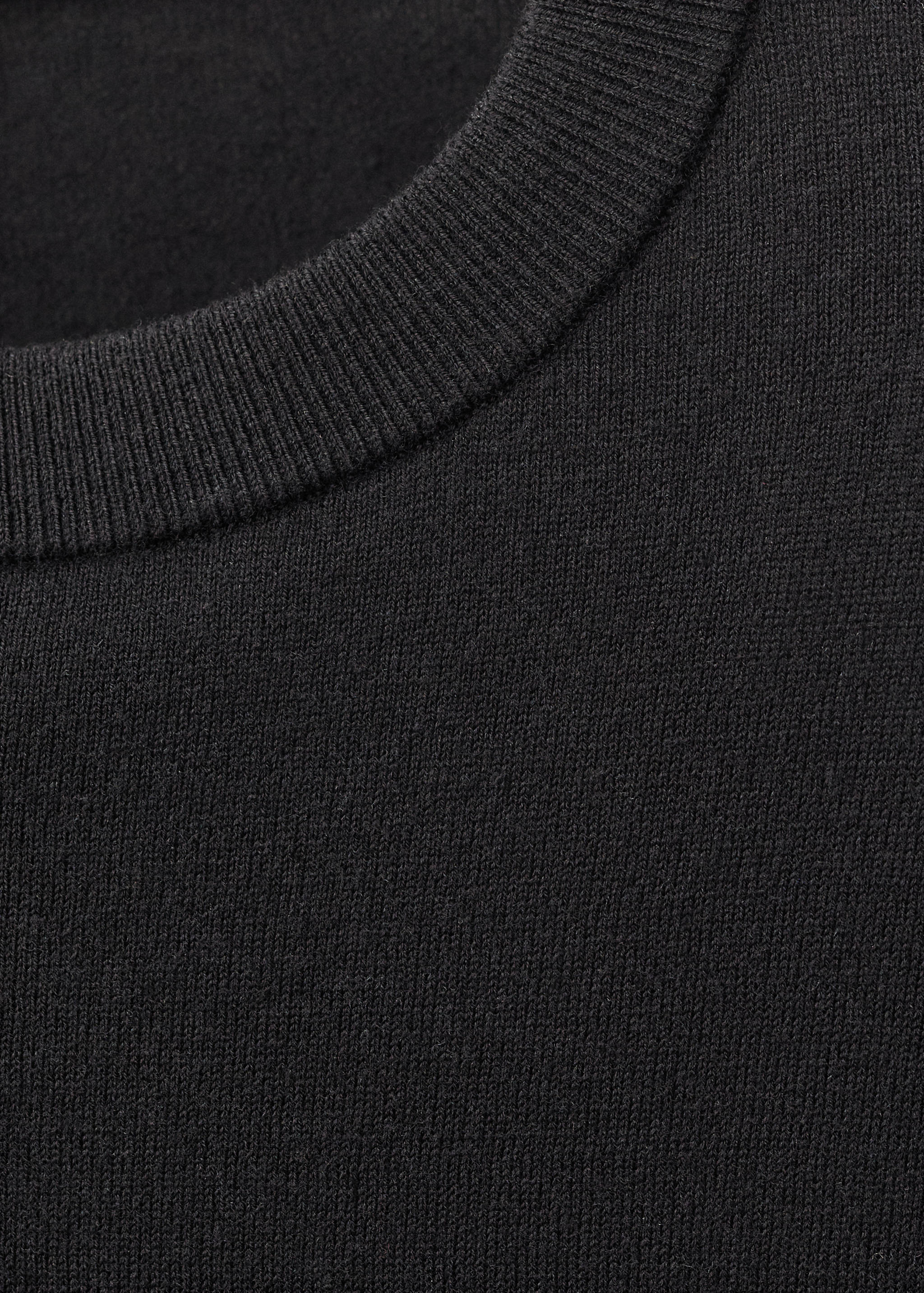 Pull-over laine mélangée col rond - Détail de l'article 0