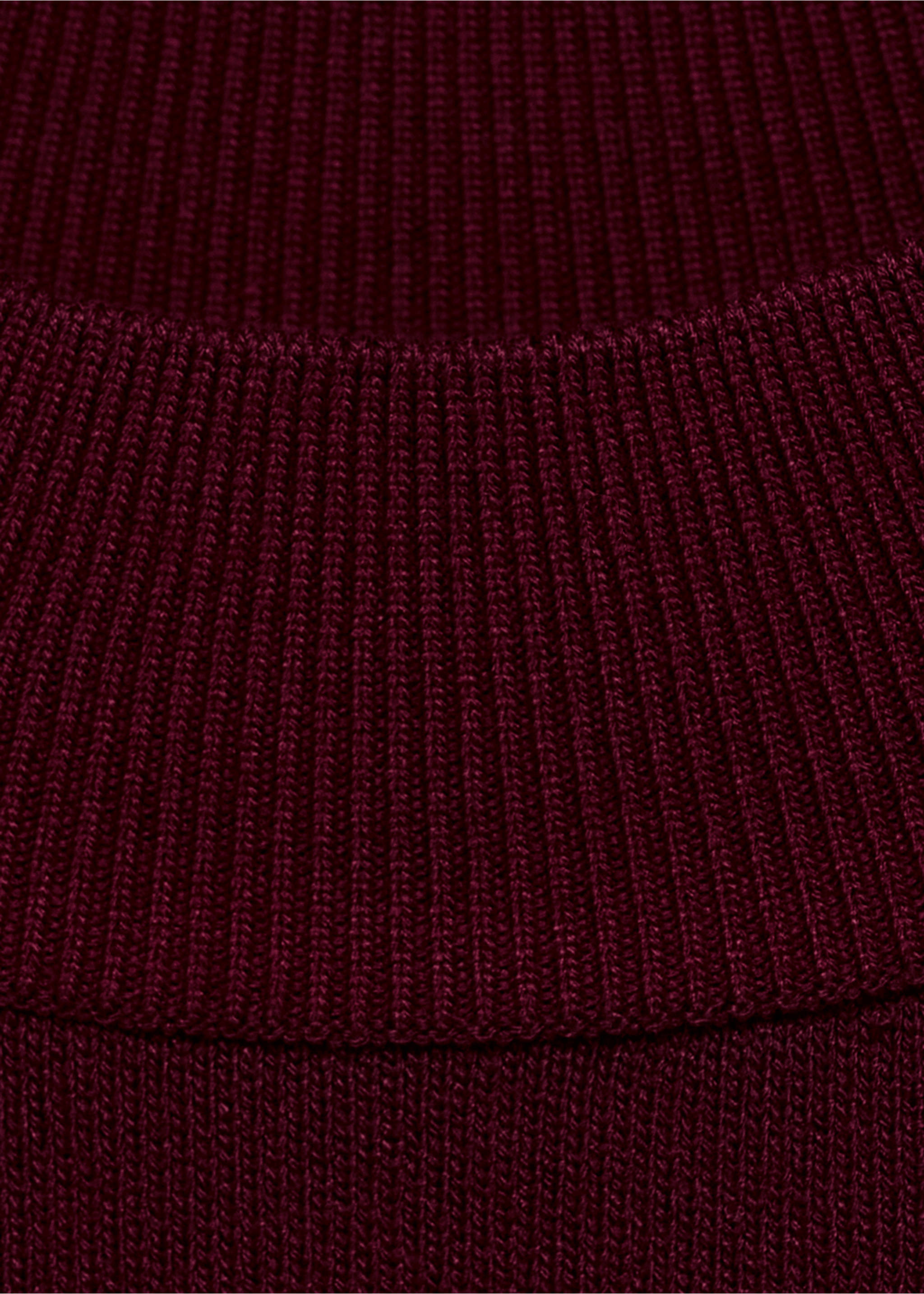 Kurzärmliger Feinstrickpullover - Detail des Artikels 8, Granatrot. Ref: 87014091-00.