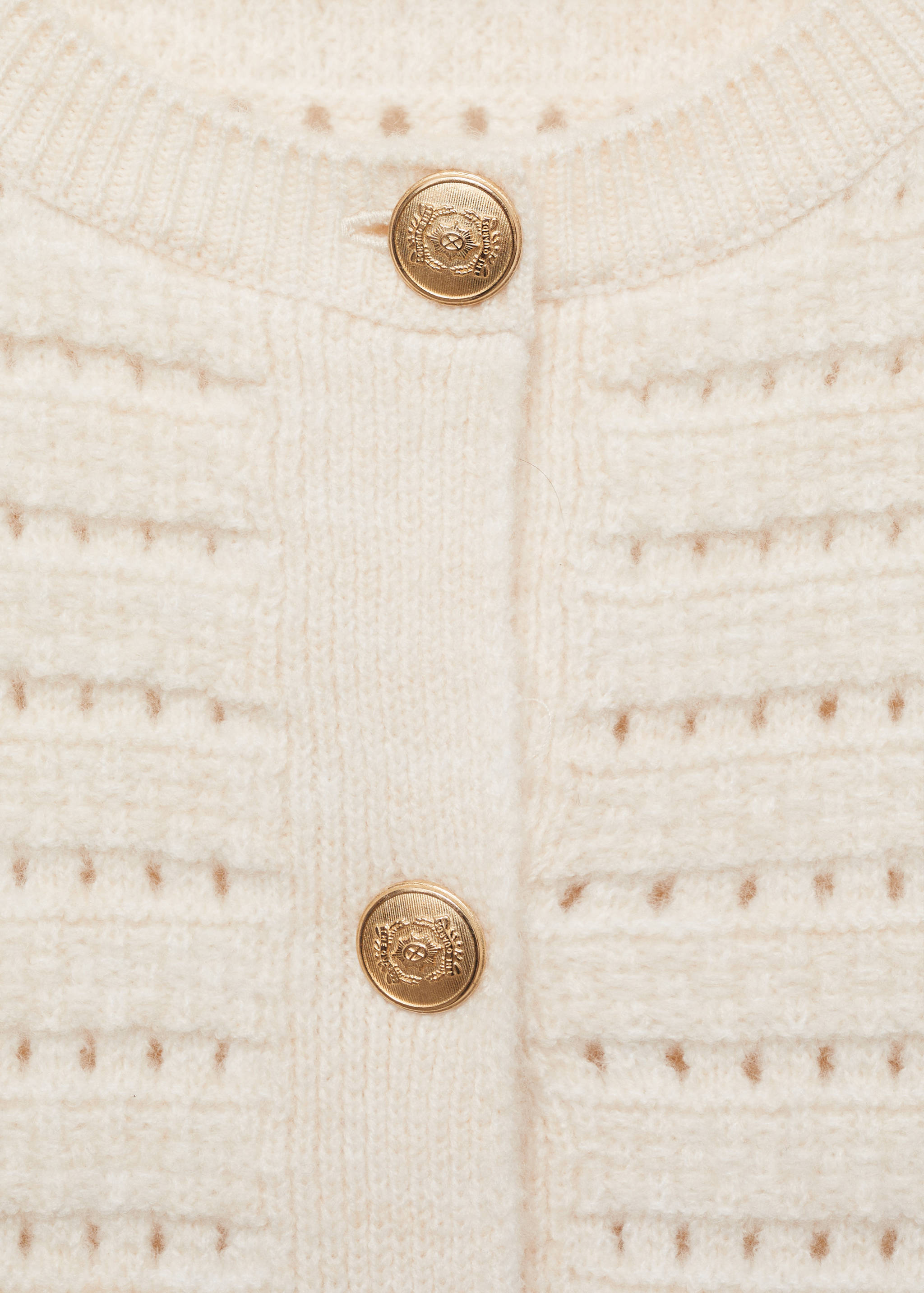 Knit cardigan with lace design - Details of the article 8