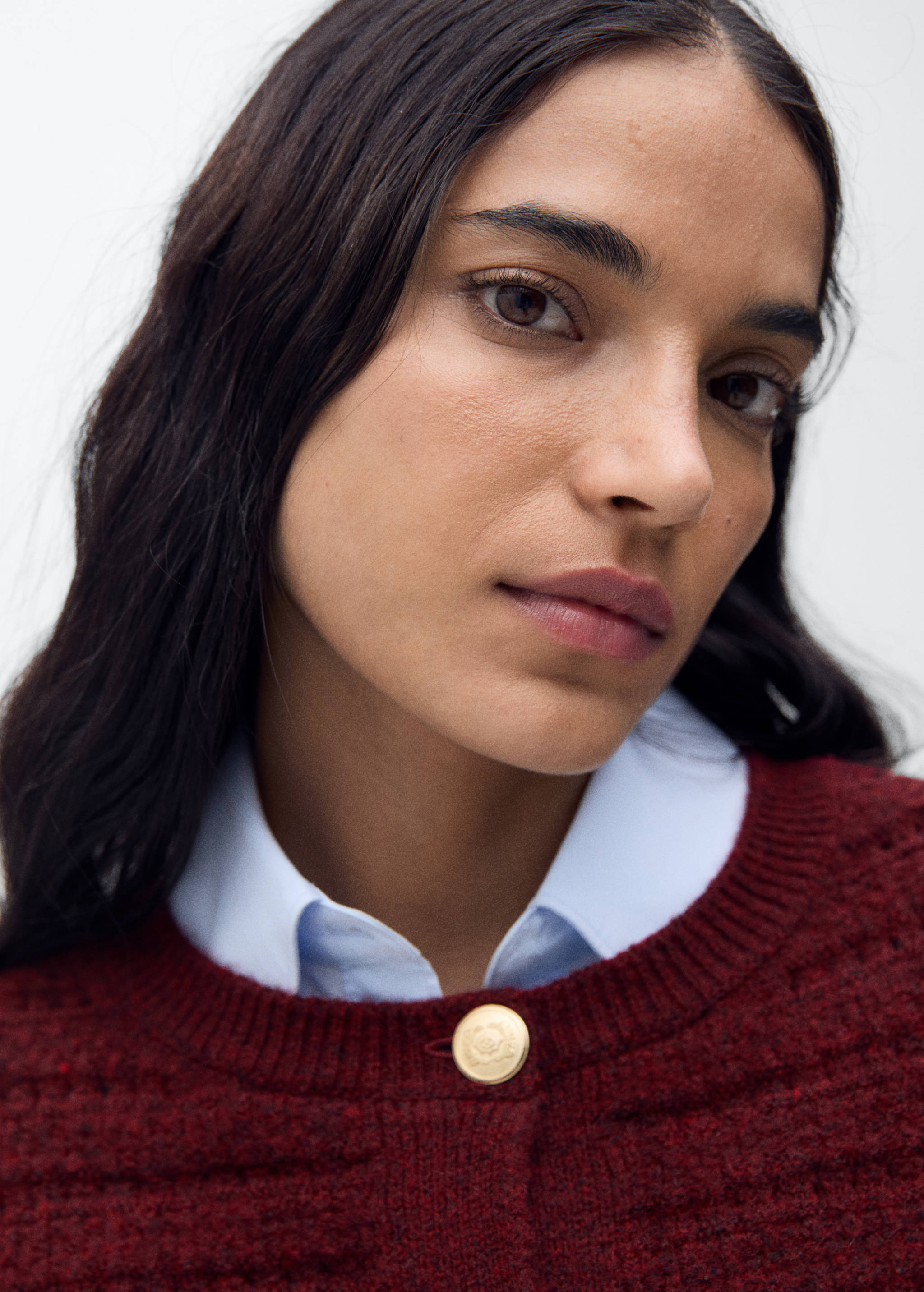 Dzianinowy kardigan z ażurowymi detalami - Szczegóły artykułu 1