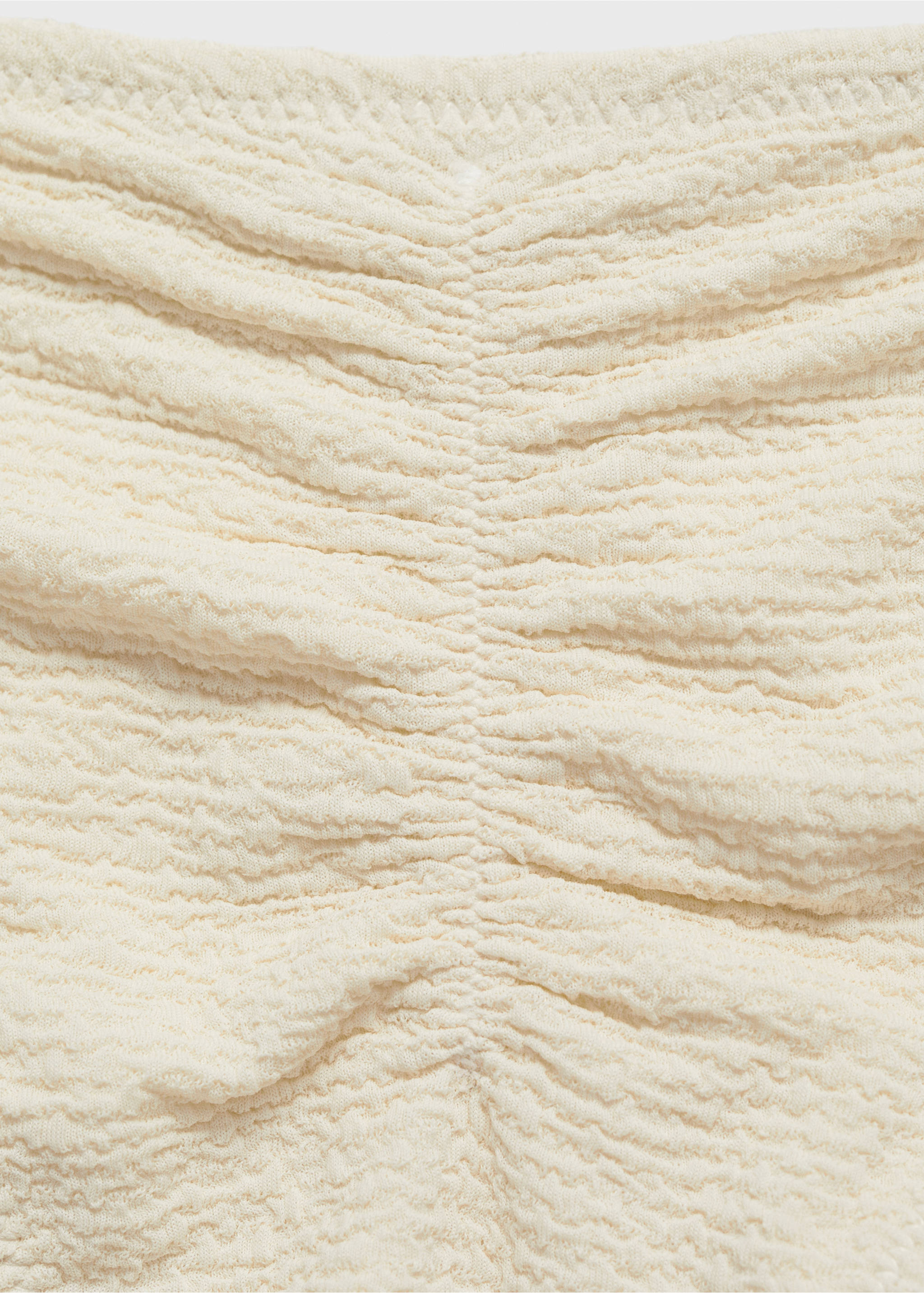 Bikini bottoms with bows - Details of the article 0, Ecru. Ref: 87014395-00.