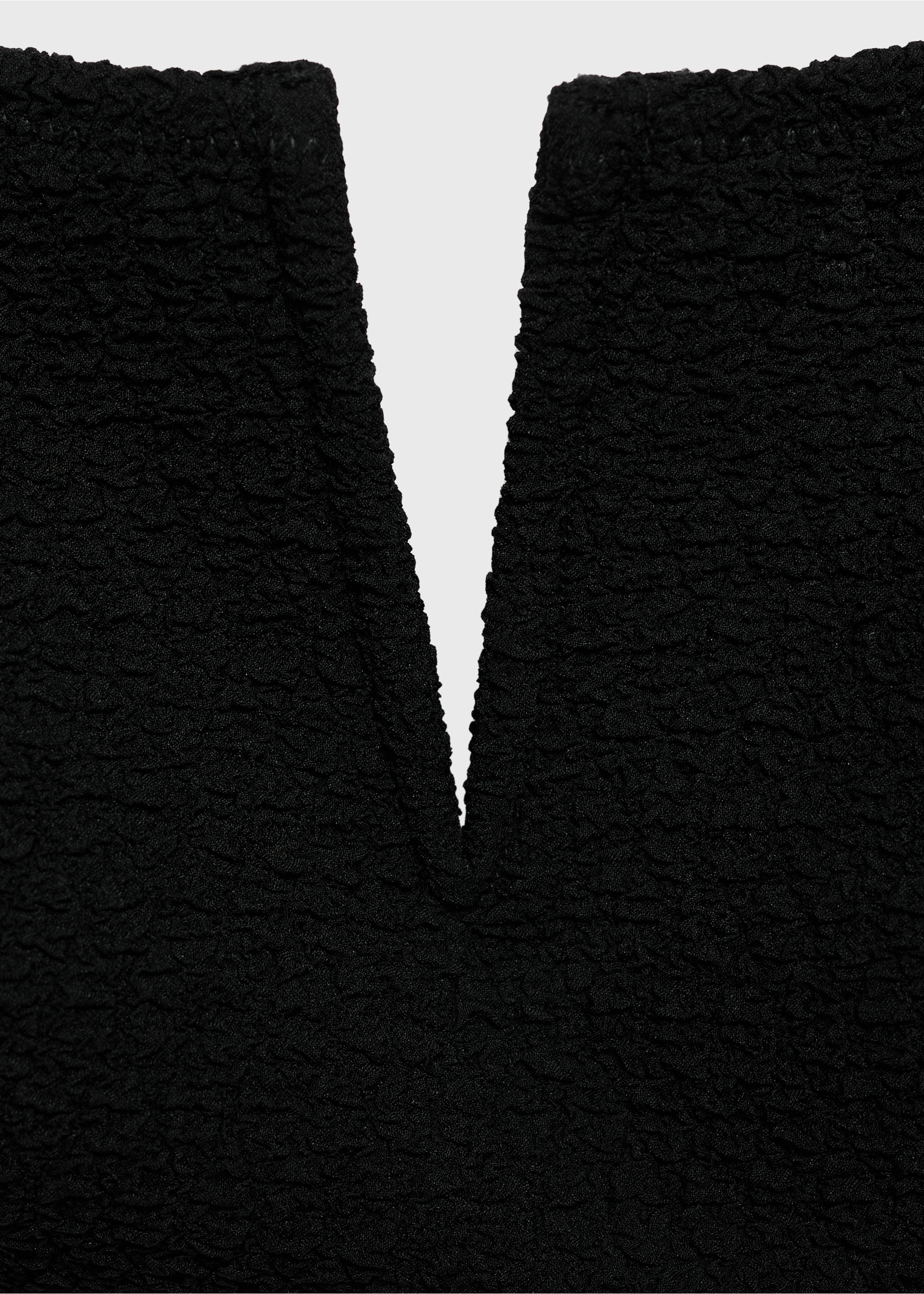 Towel-effect bikini top - Details of the article 8, Black. Ref: 87014397-00.