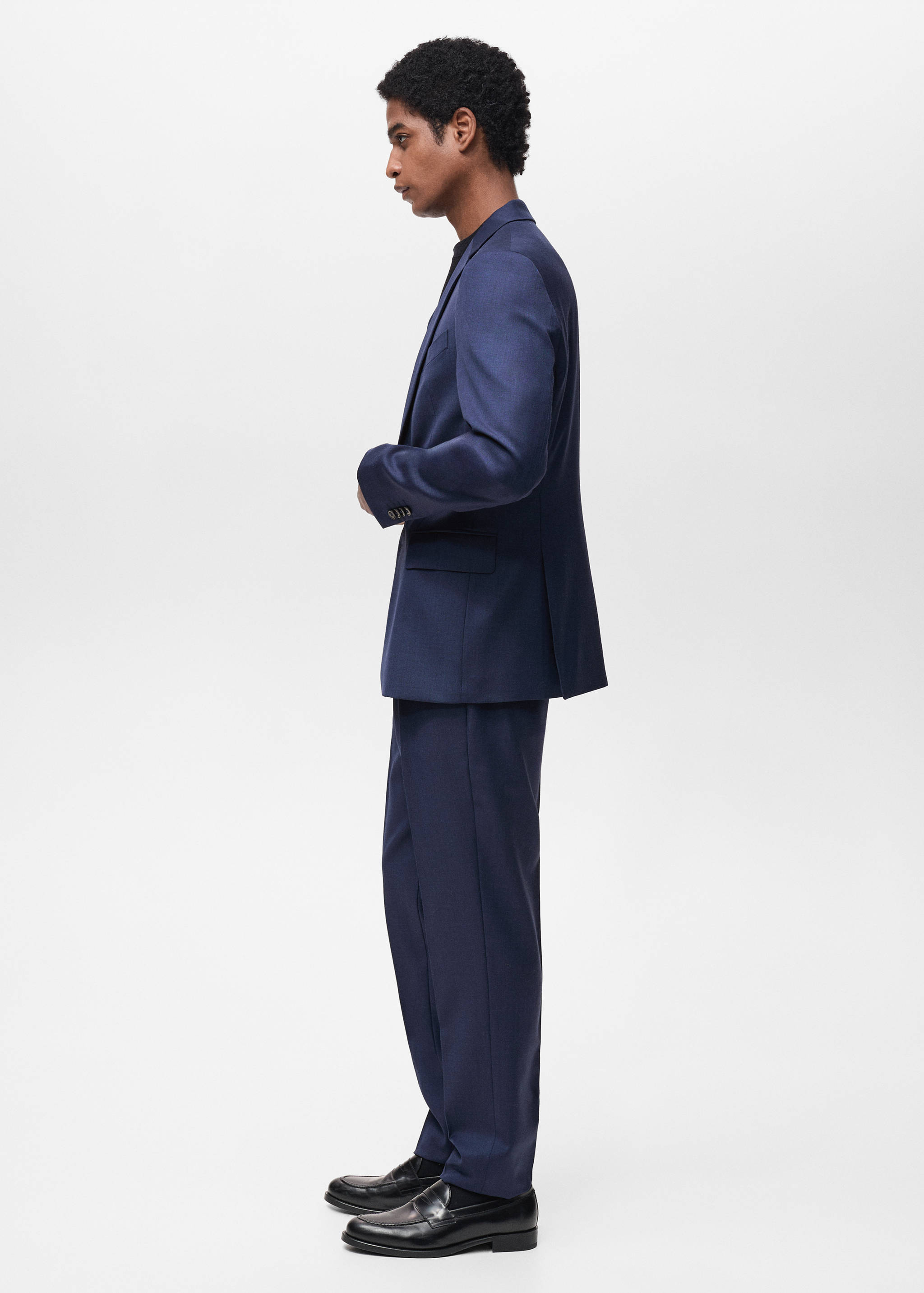 Turin 100% virgin wool suit trousers - Details of the article 2