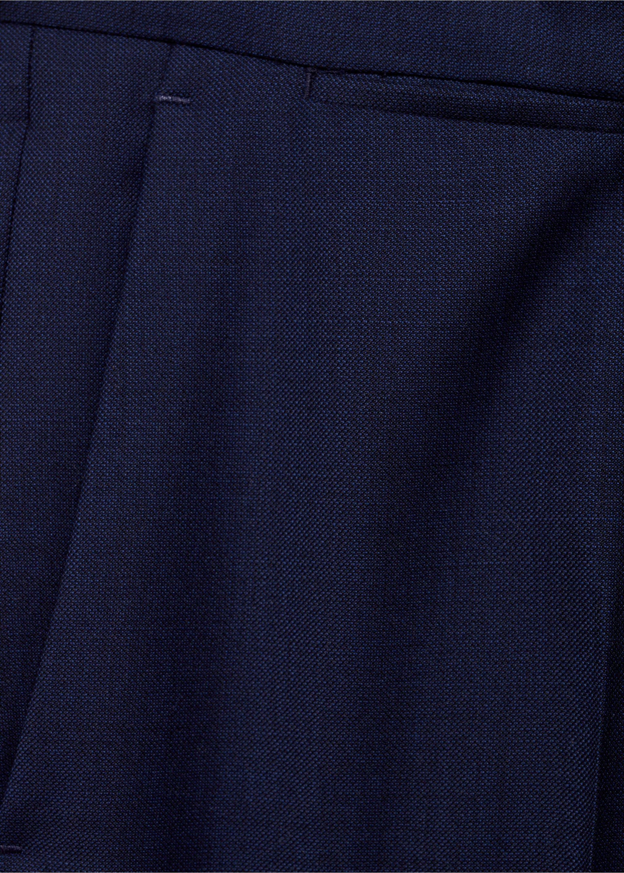 Anzughose Turín aus 100 % Schurwolle - Detail des Artikels 0, Tintenblau. Ref: 87014399-00.