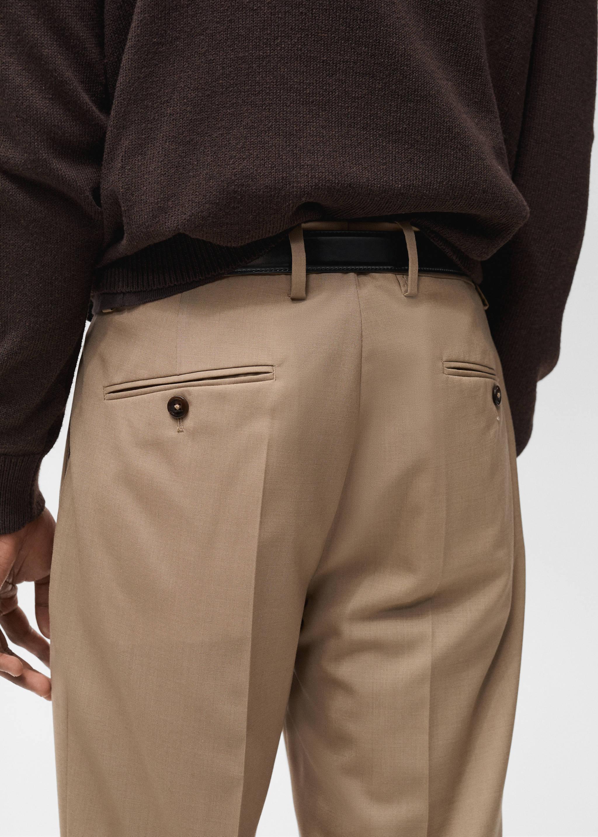 Turin 100% virgin wool suit trousers - Details of the article 6