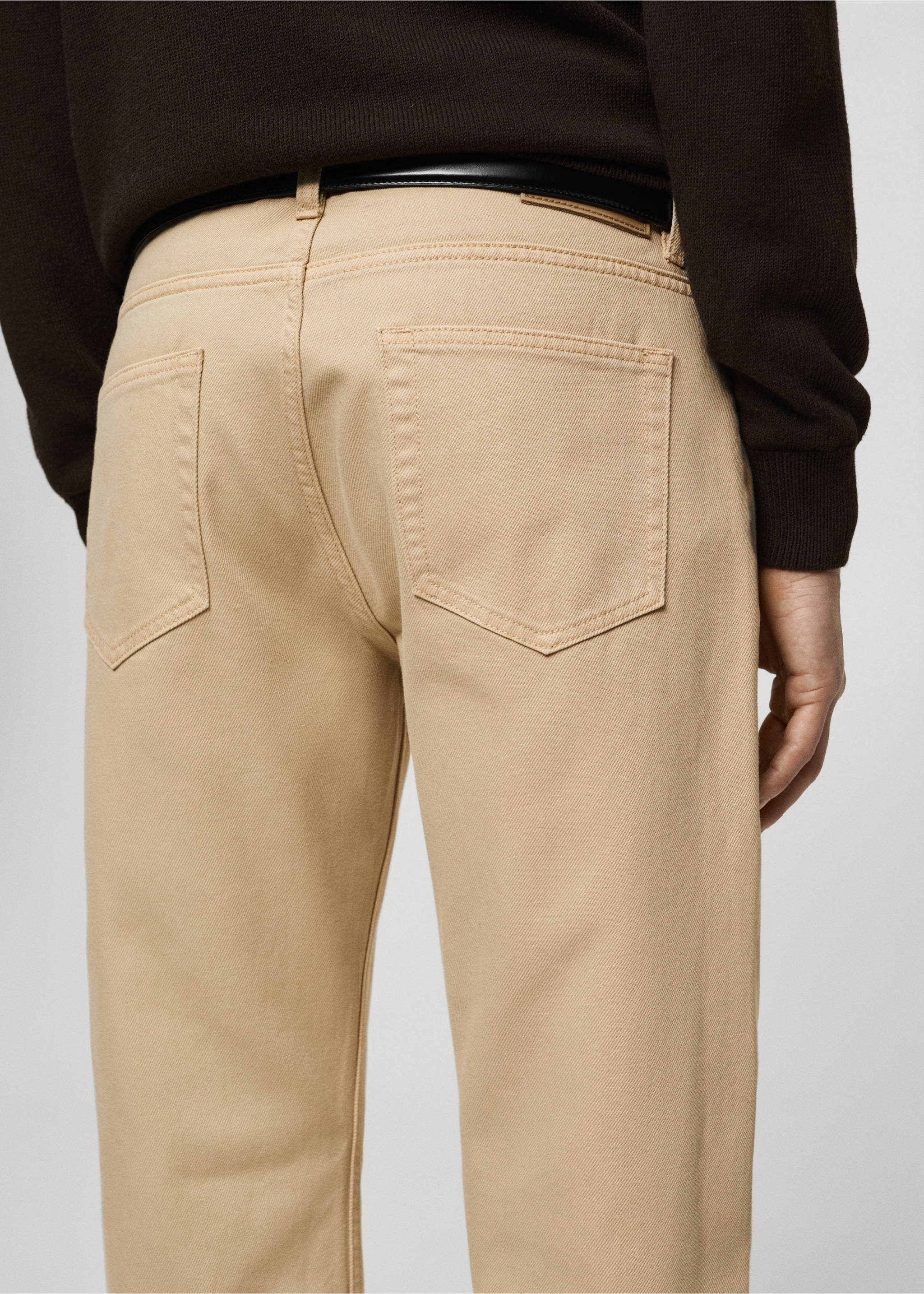 Jeans Bob regular fit - Detalle del artículo 6, Beige. Ref: 87014401-00.